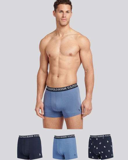 Mens 3 Pack USPA Trunk Dark Sapphire Navy
