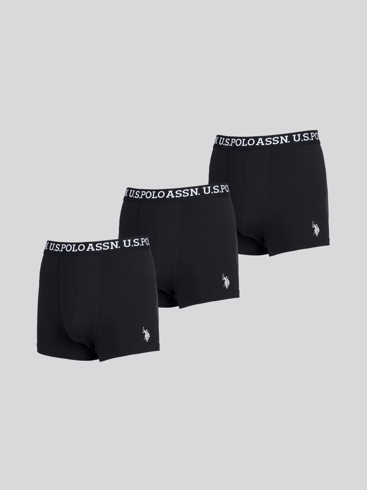 Mens 3 Pack Boxer Shorts in Black