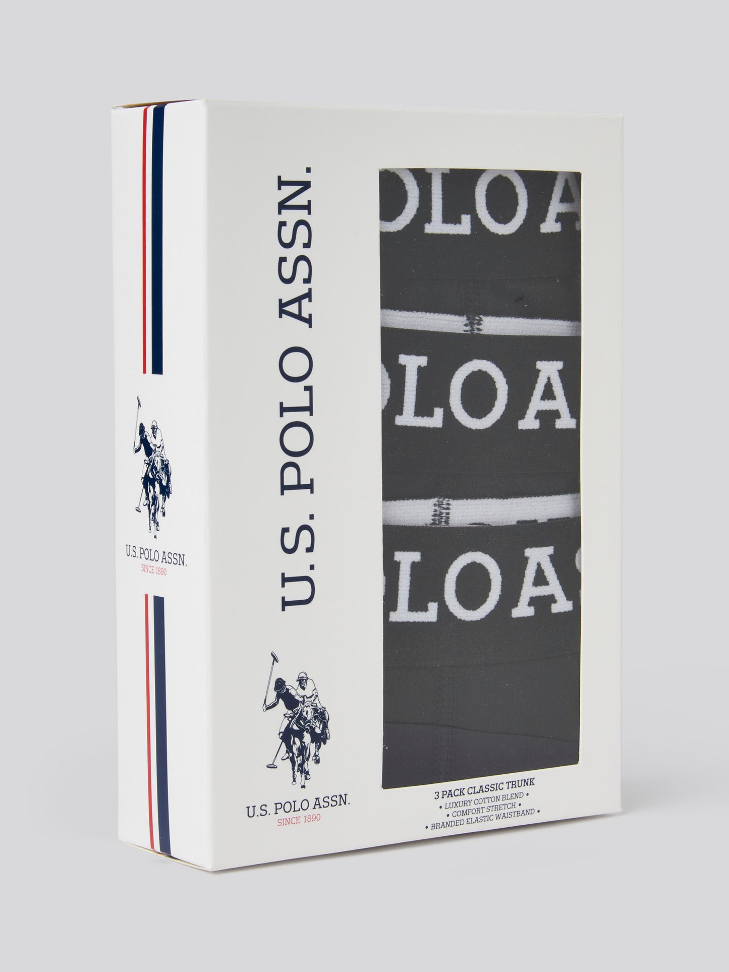 Mens 3 Pack Boxer Shorts in Black