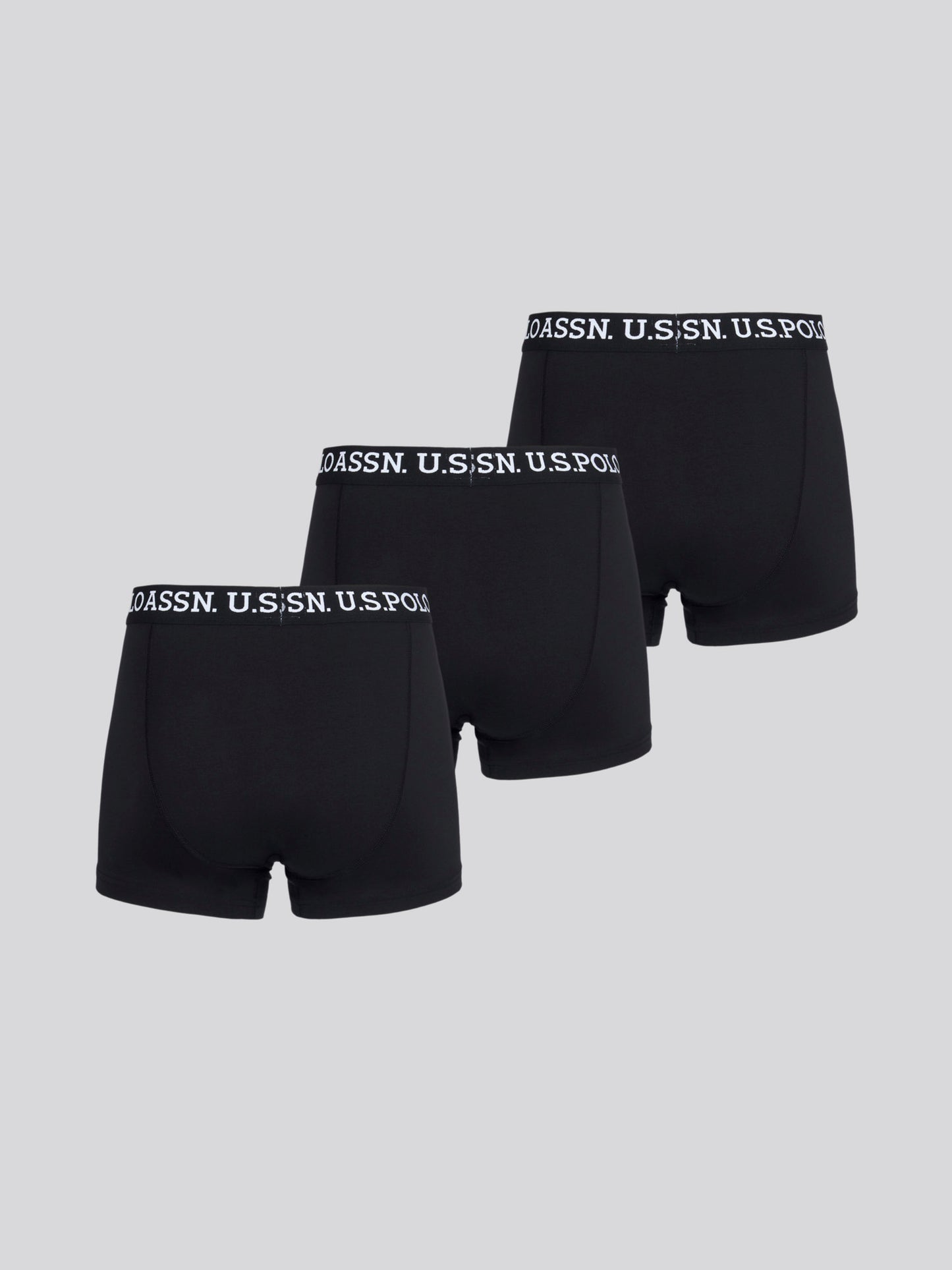 Mens 3 Pack Boxer Shorts in Black