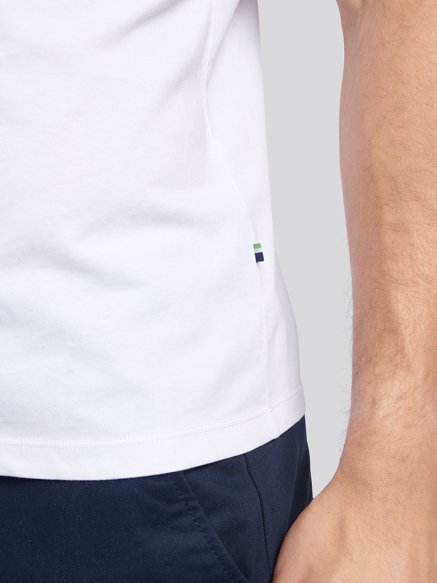 Mens Life Double Horsemen T-Shirt in Bright White