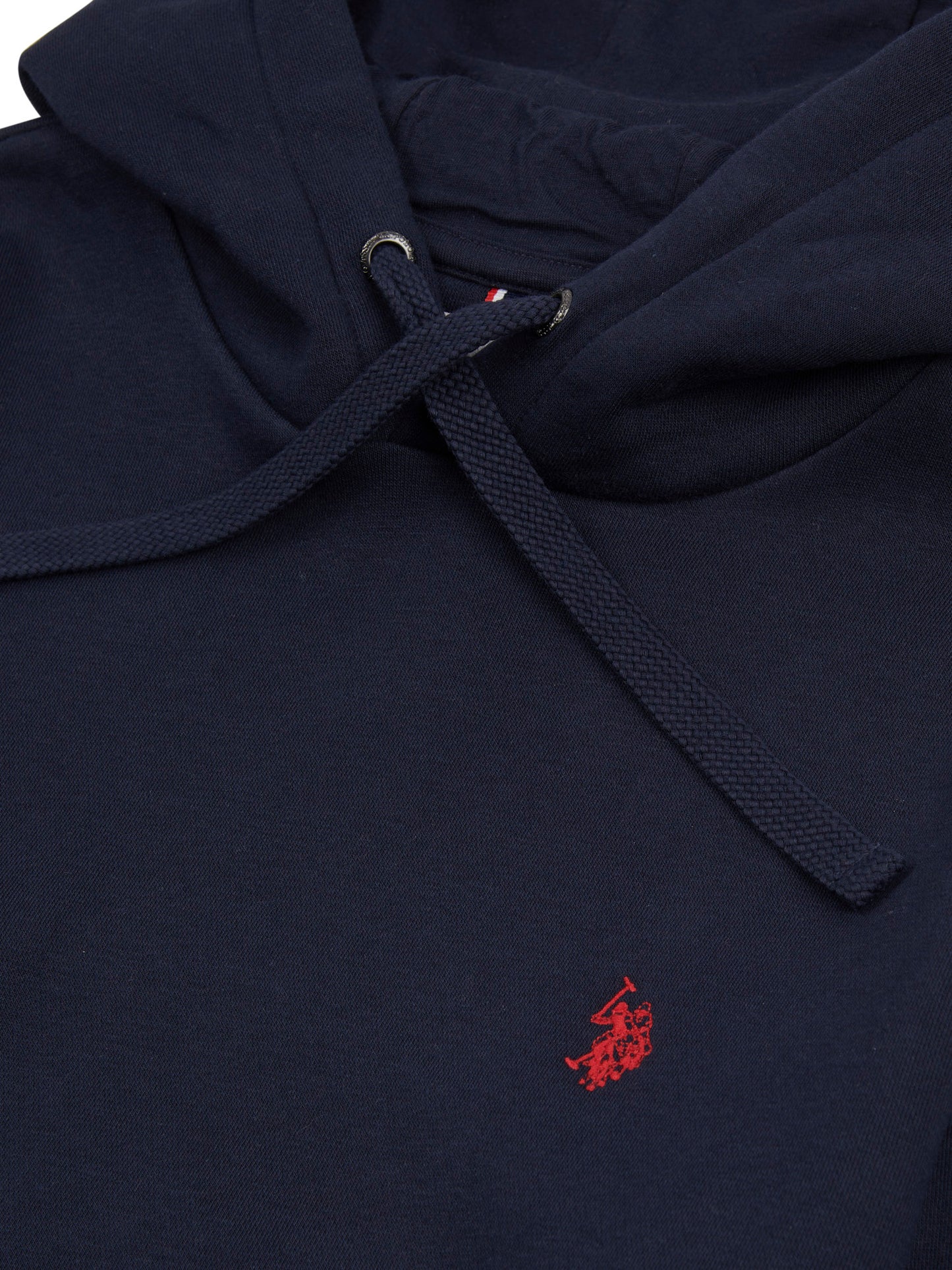 Mens Double Horsemen Hoodie in Dark Sapphire Navy / Haute Red DHM