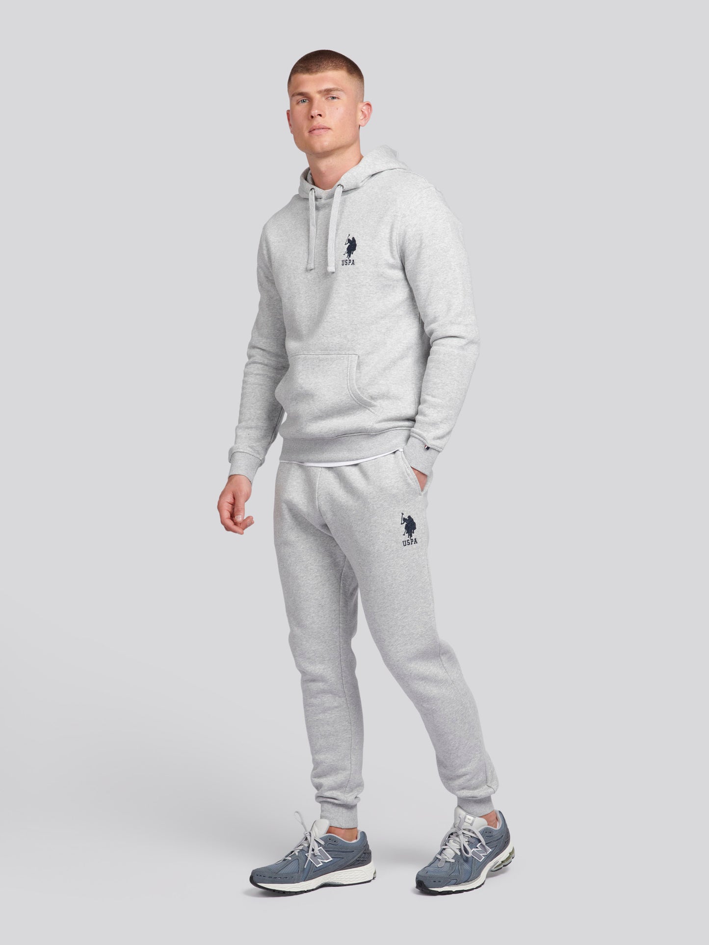 Mens Player 3 Jogger in Mid Grey Marl