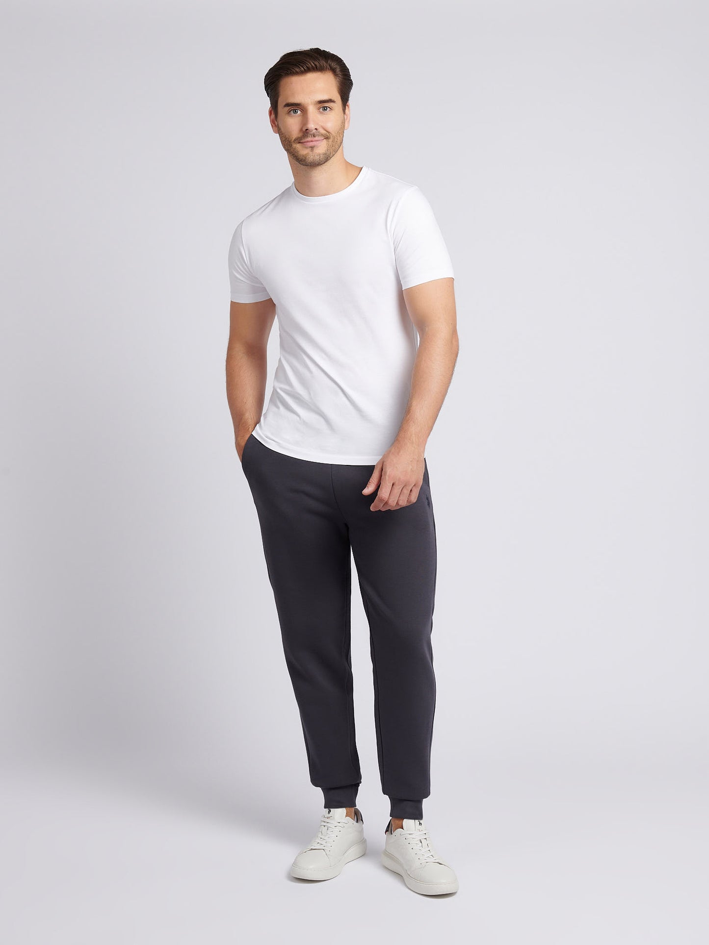 Mens Double Horsemen Jogger in Ebony