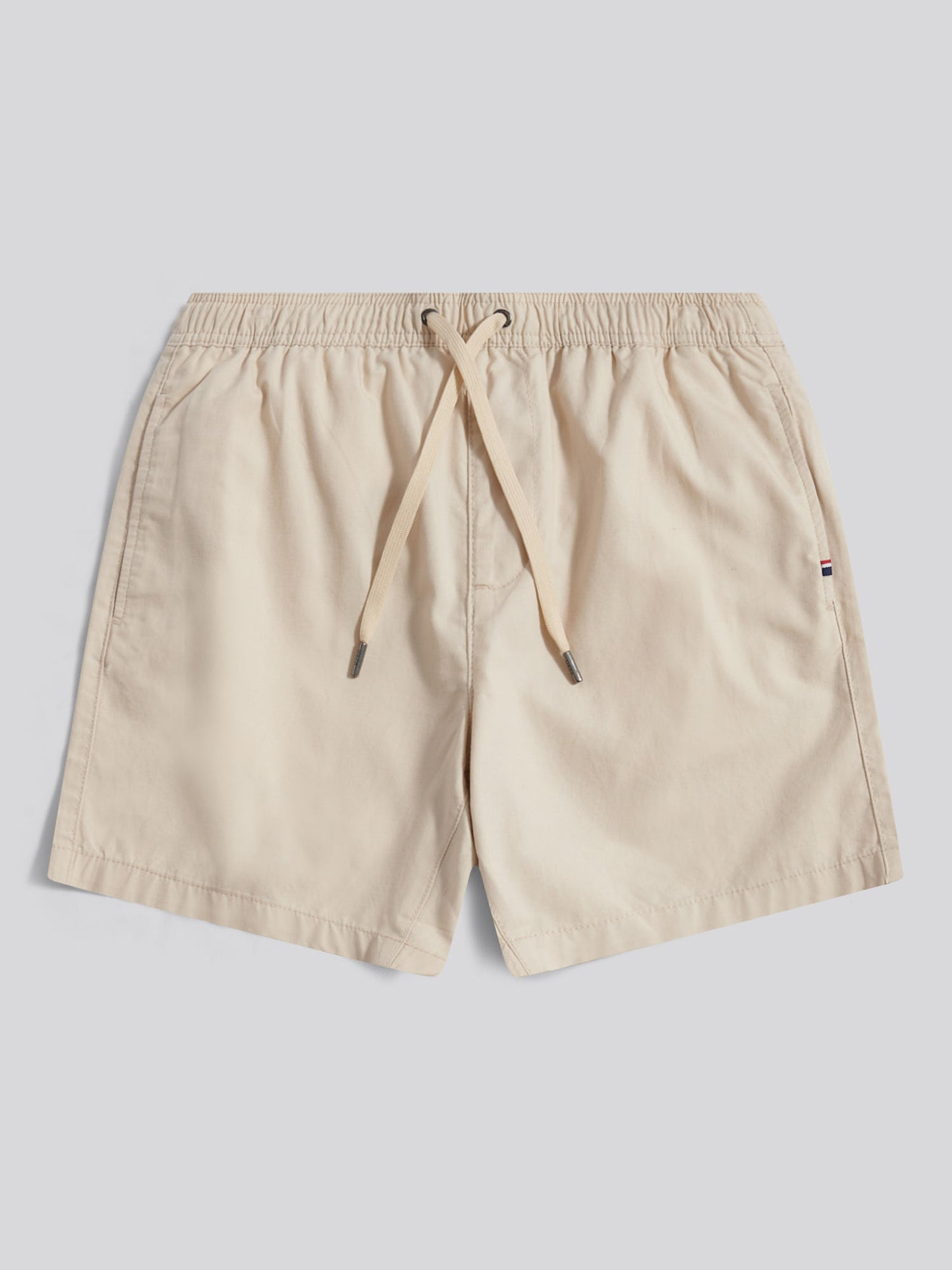 Mens Linen Blend Deck Shorts in French Oak