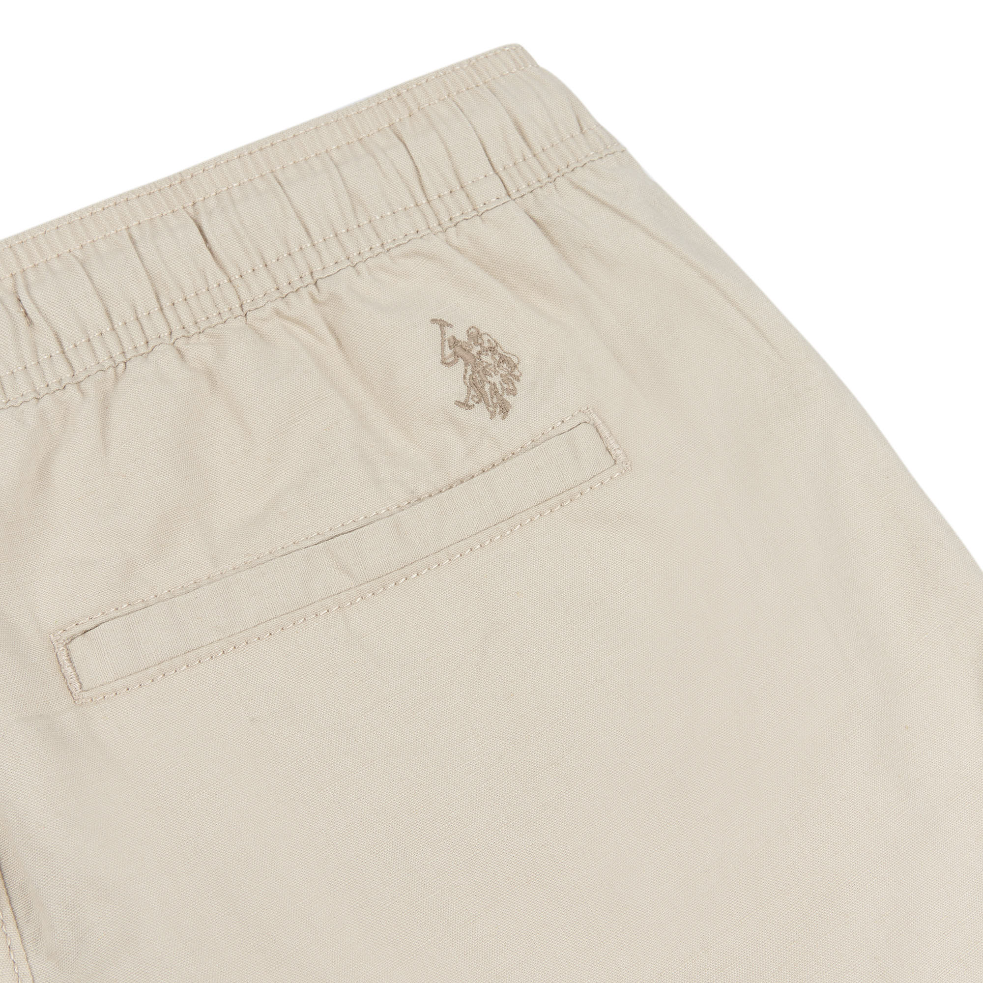 Mens Linen Blend Deck Shorts in French Oak
