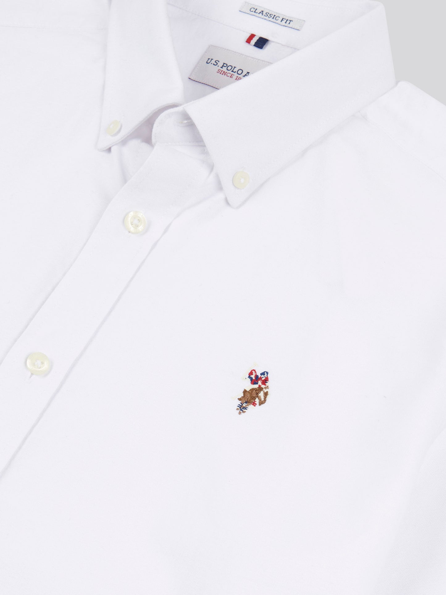 Mens  Short Sleeve Oxford Shirt in Bright White