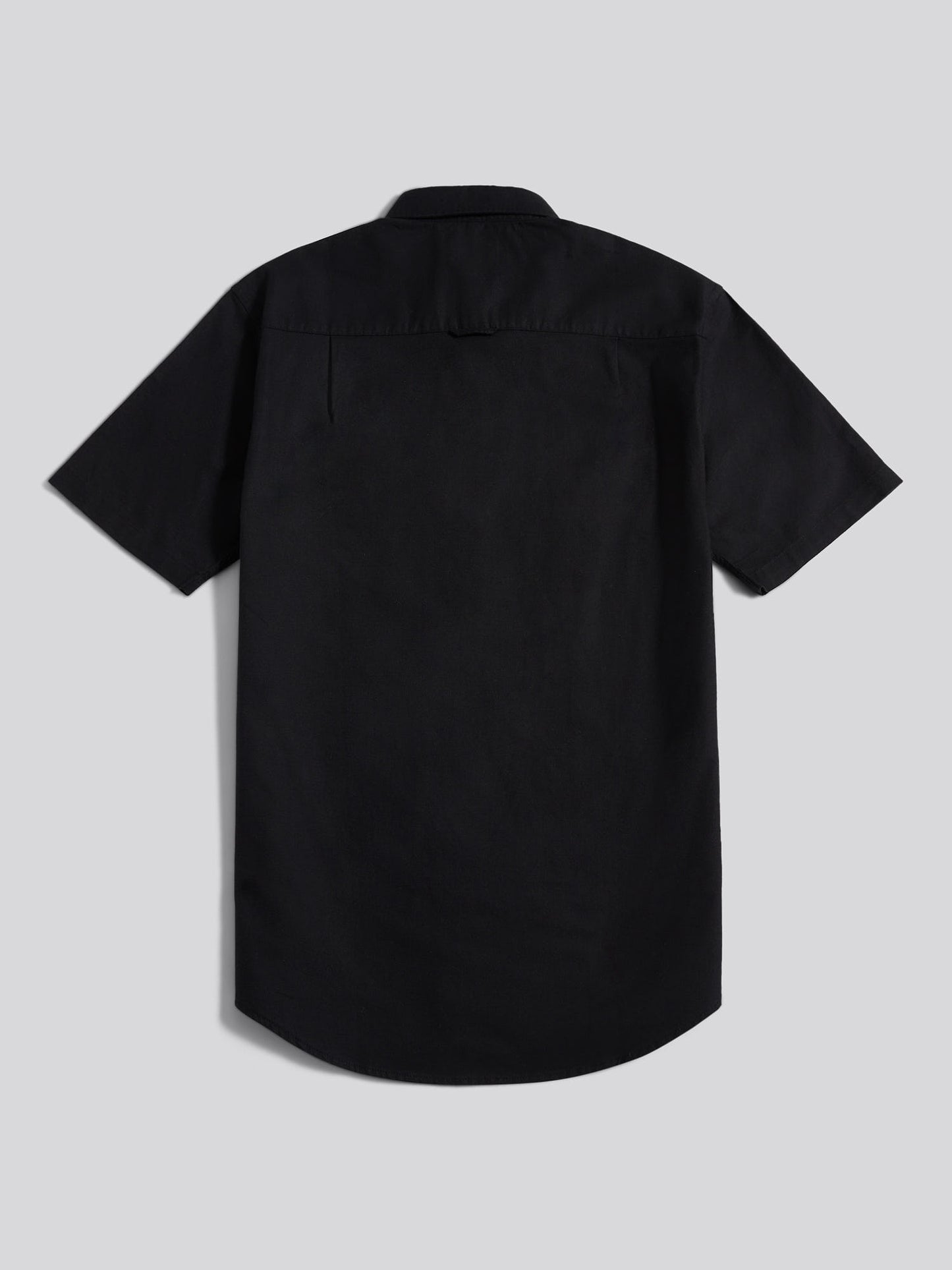 Mens  Short Sleeve Oxford Shirt in Black