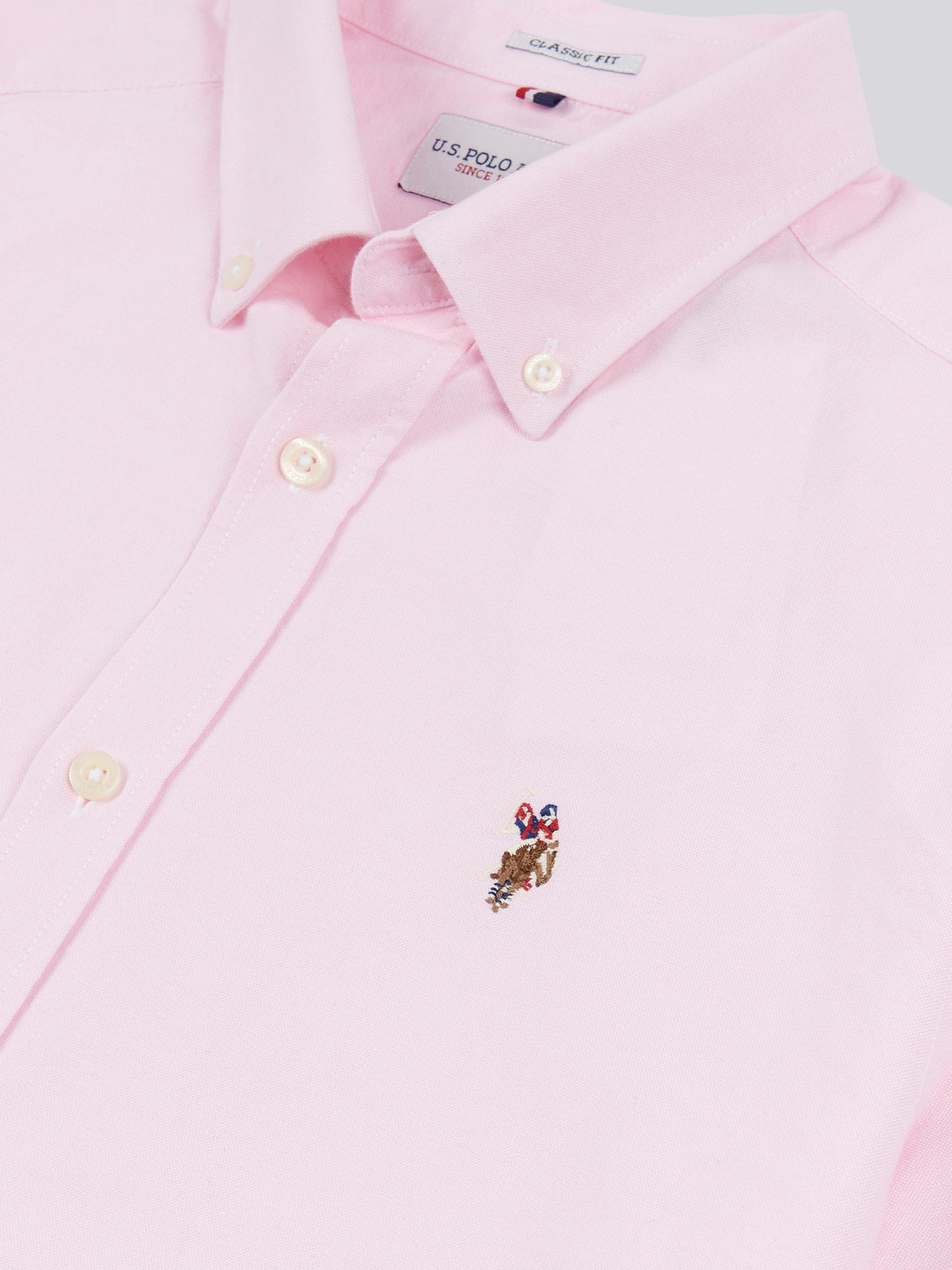Mens  Short Sleeve Oxford Shirt in Orchid Pink