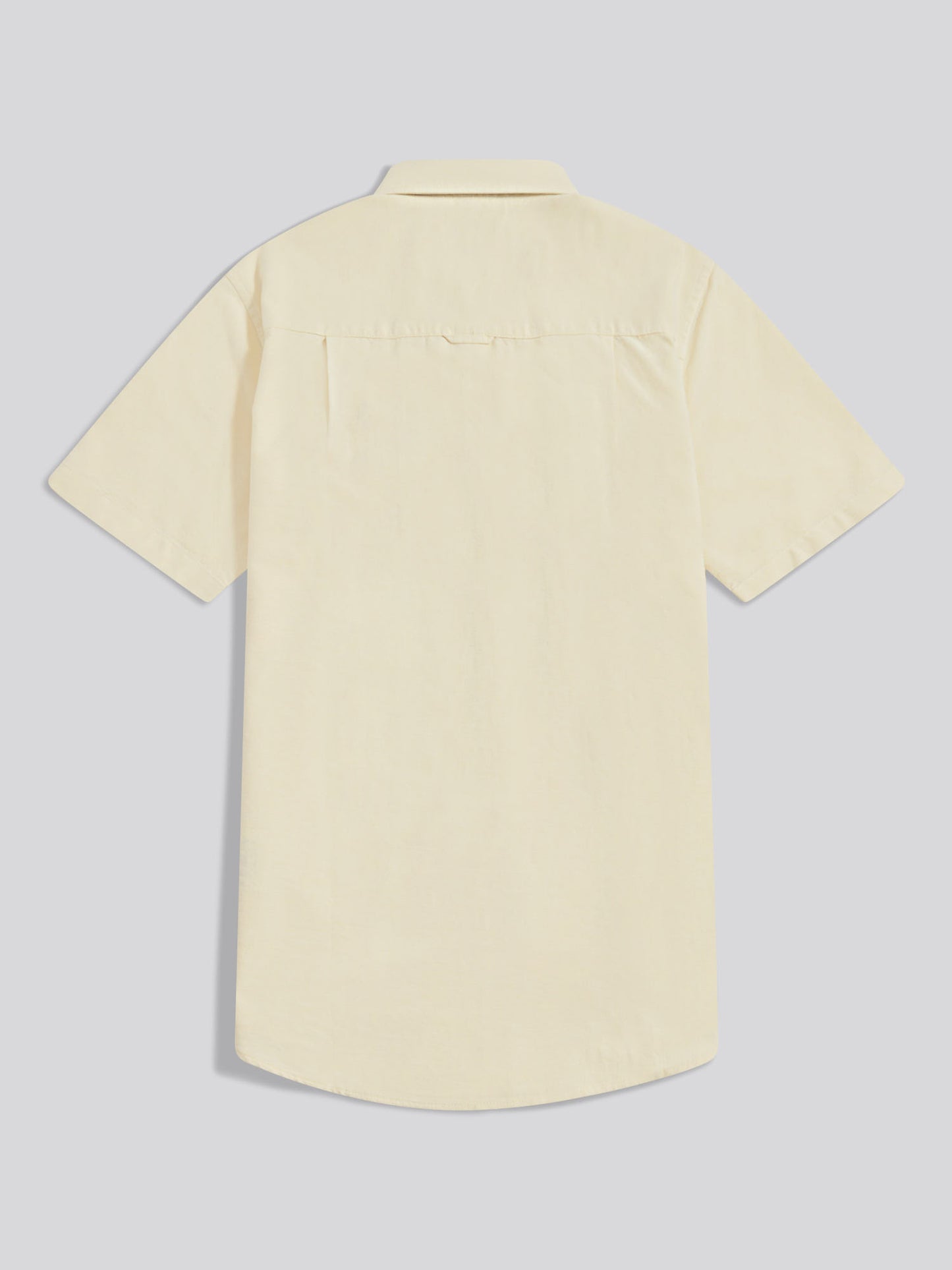 Mens  Short Sleeve Oxford Shirt French Vanilla