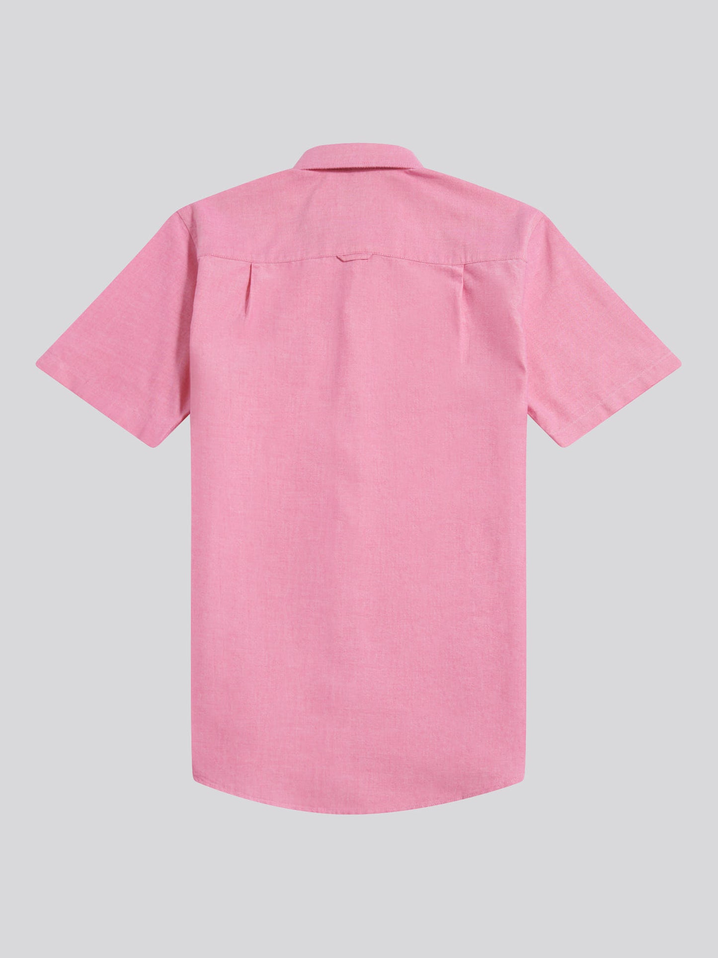 Mens  Short Sleeve Oxford Shirt Chateau Rose