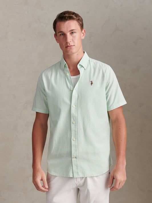 Mens  Short Sleeve Oxford Shirt Bay