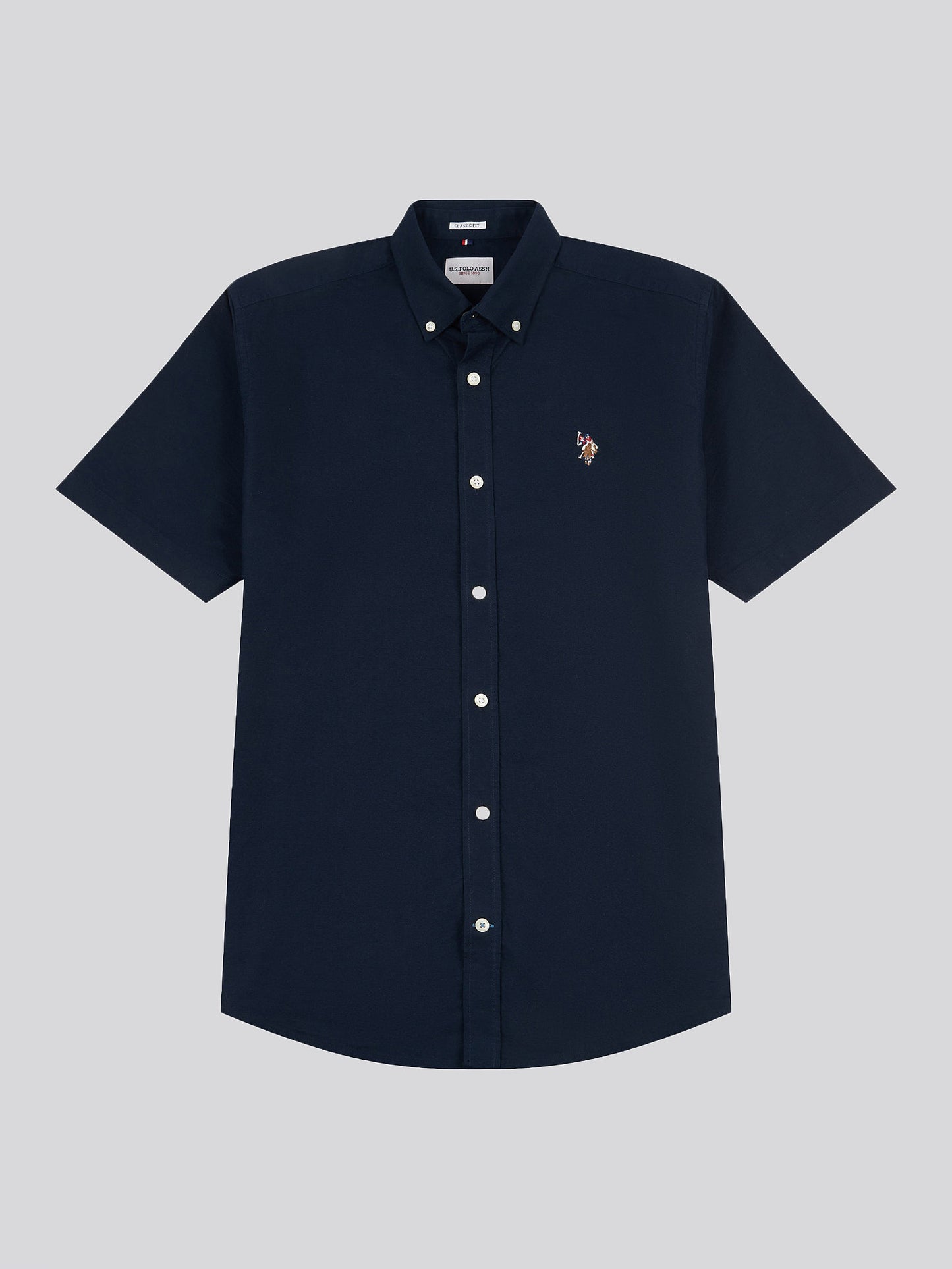 Mens  Short Sleeve Oxford Shirt in Dark Sapphire Navy