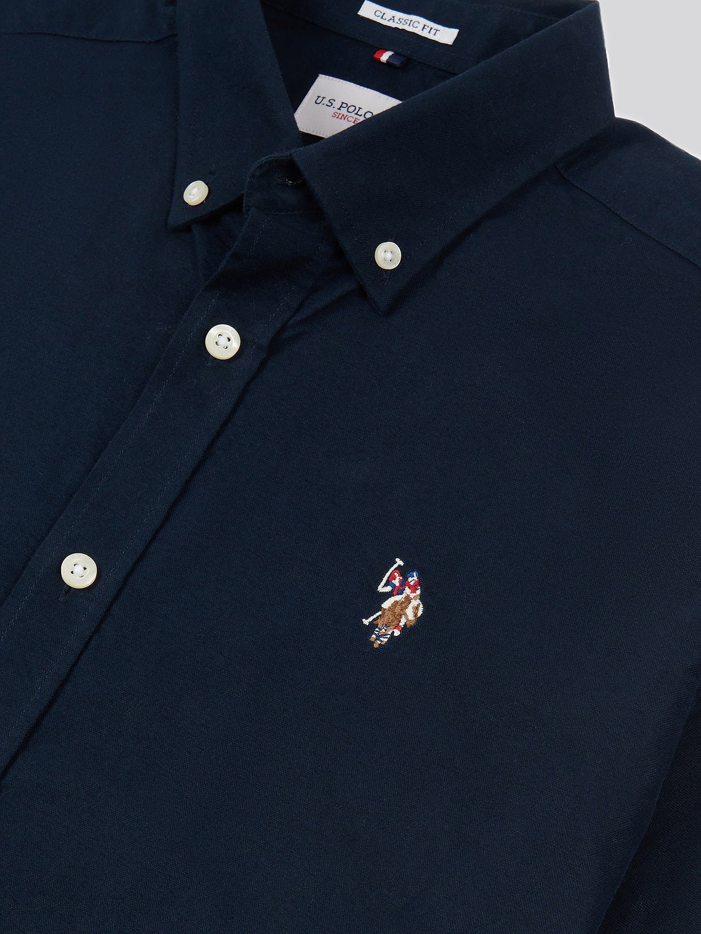 Mens  Short Sleeve Oxford Shirt in Dark Sapphire Navy