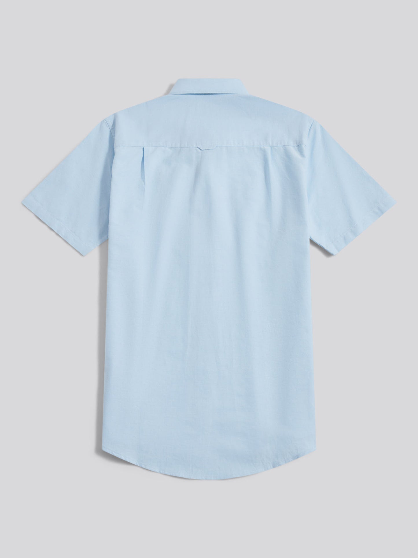 Mens  Short Sleeve Oxford Shirt Ice Blue