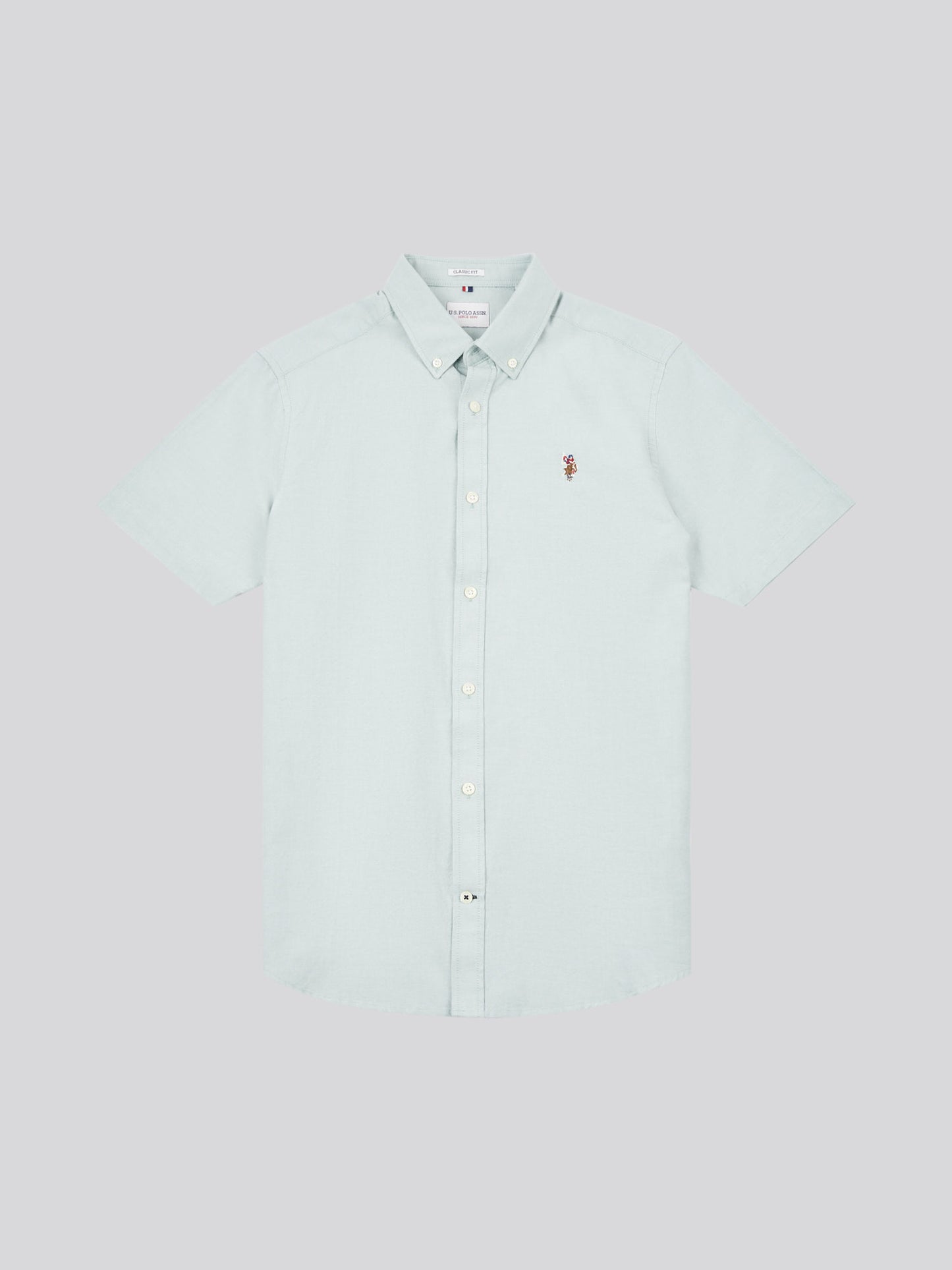 Mens  Short Sleeve Oxford Shirt in Green Bay