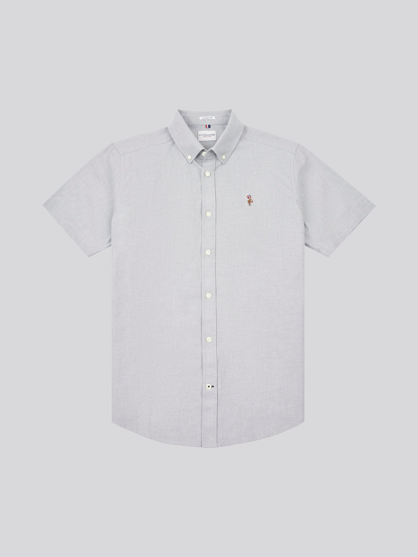 Mens  Short Sleeve Oxford Shirt in Mulled Basil