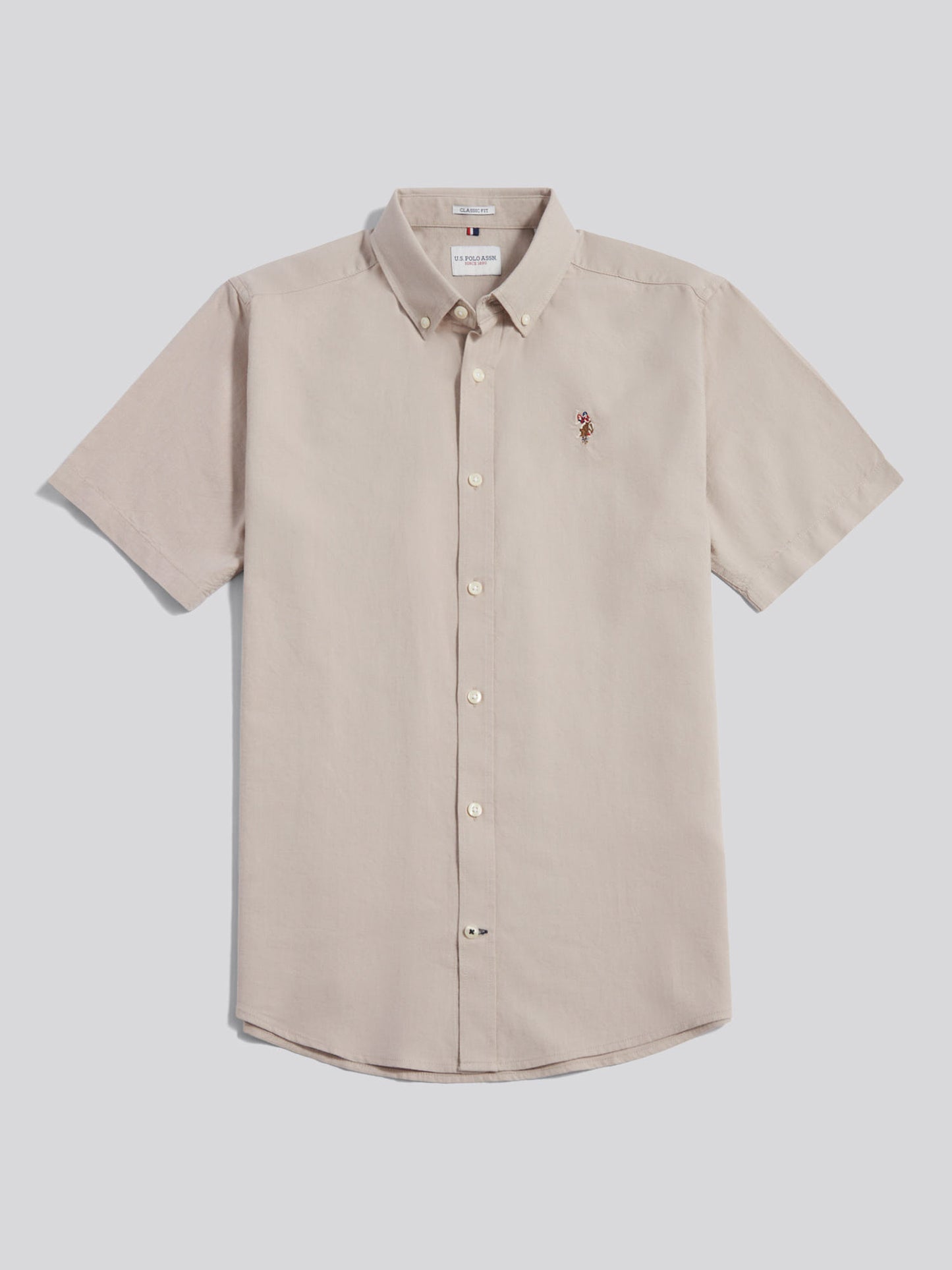 Mens  Short Sleeve Oxford Shirt String