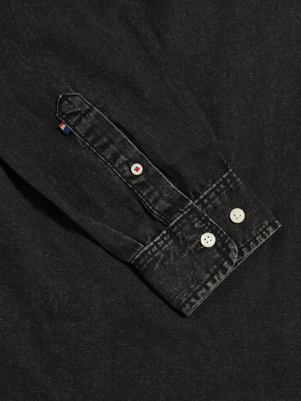 Mens Double Horsemen Chambray Shirt Black/chambray blue DHM (BMG standard)