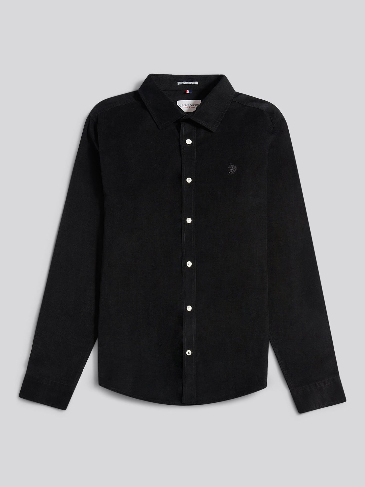 Mens Cord Shirt in Black