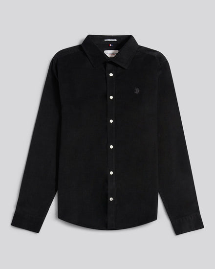 Mens Cord Shirt in Black