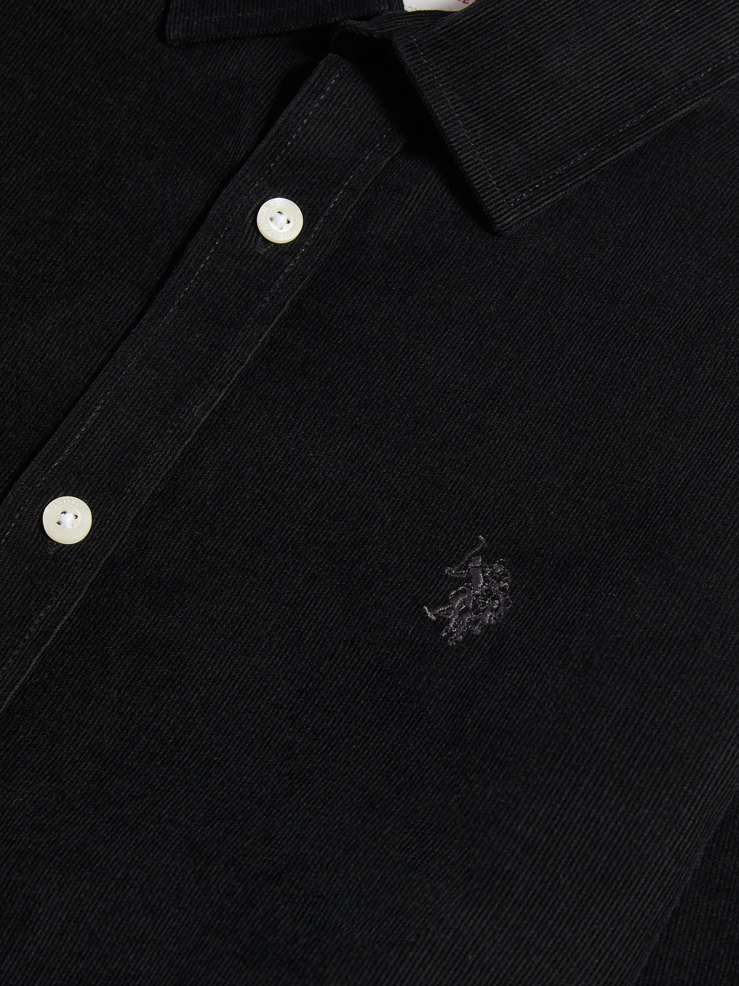 Mens Cord Shirt in Black