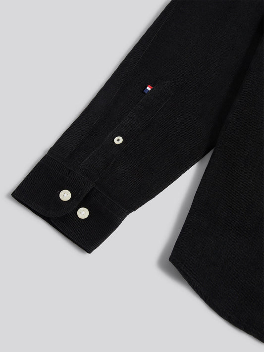 Mens Cord Shirt in Black
