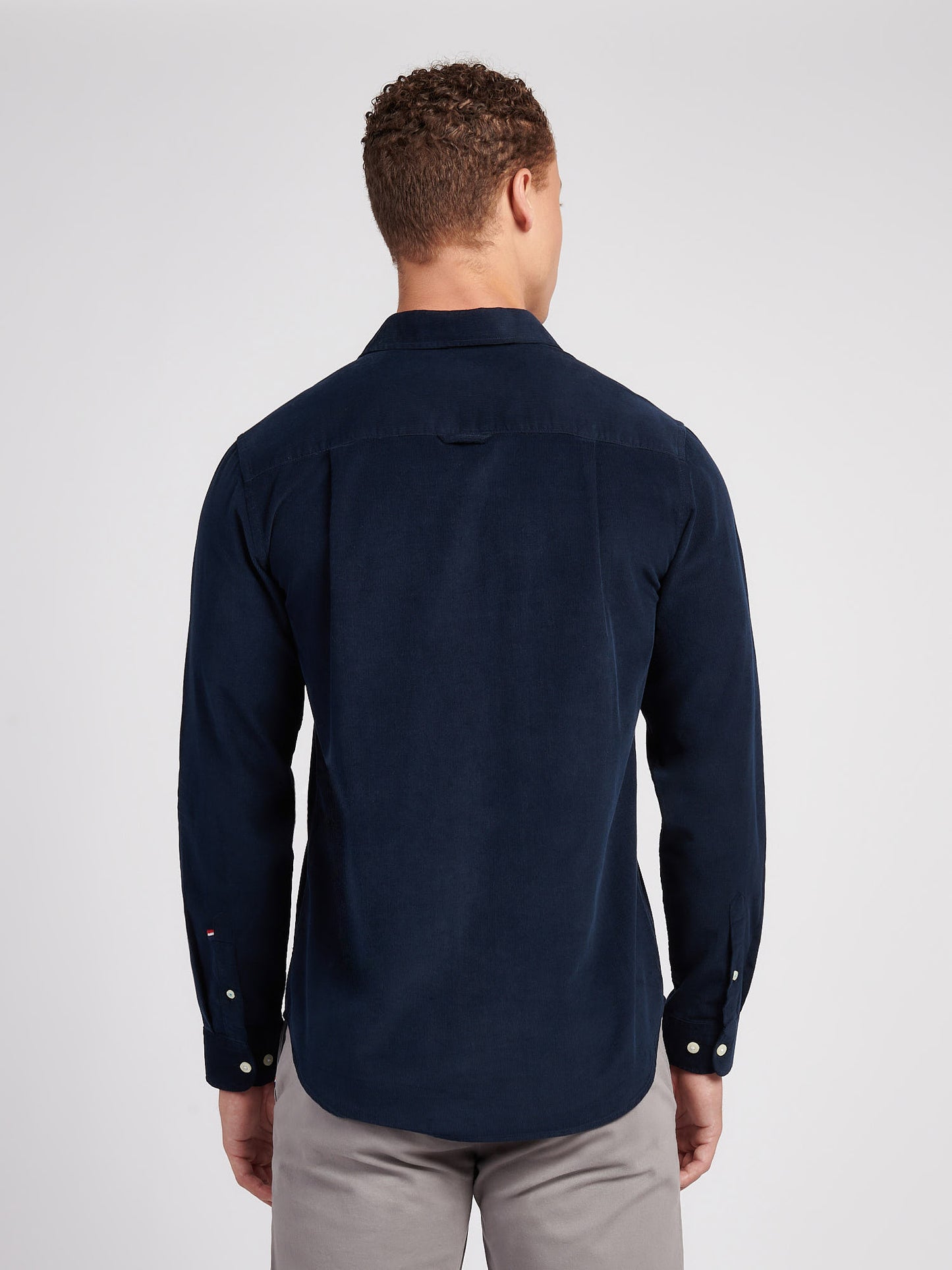Mens Cord Shirt in Dark Sapphire Navy