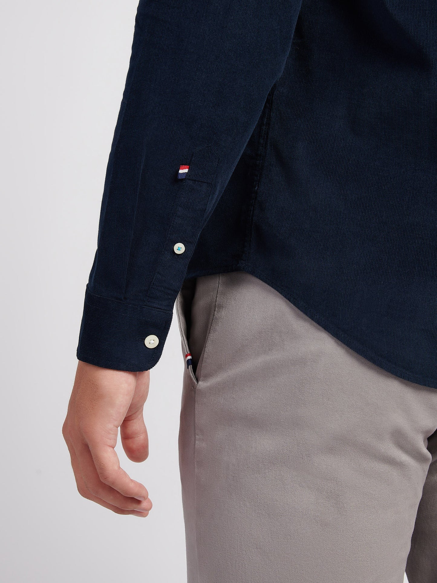 Mens Cord Shirt in Dark Sapphire Navy