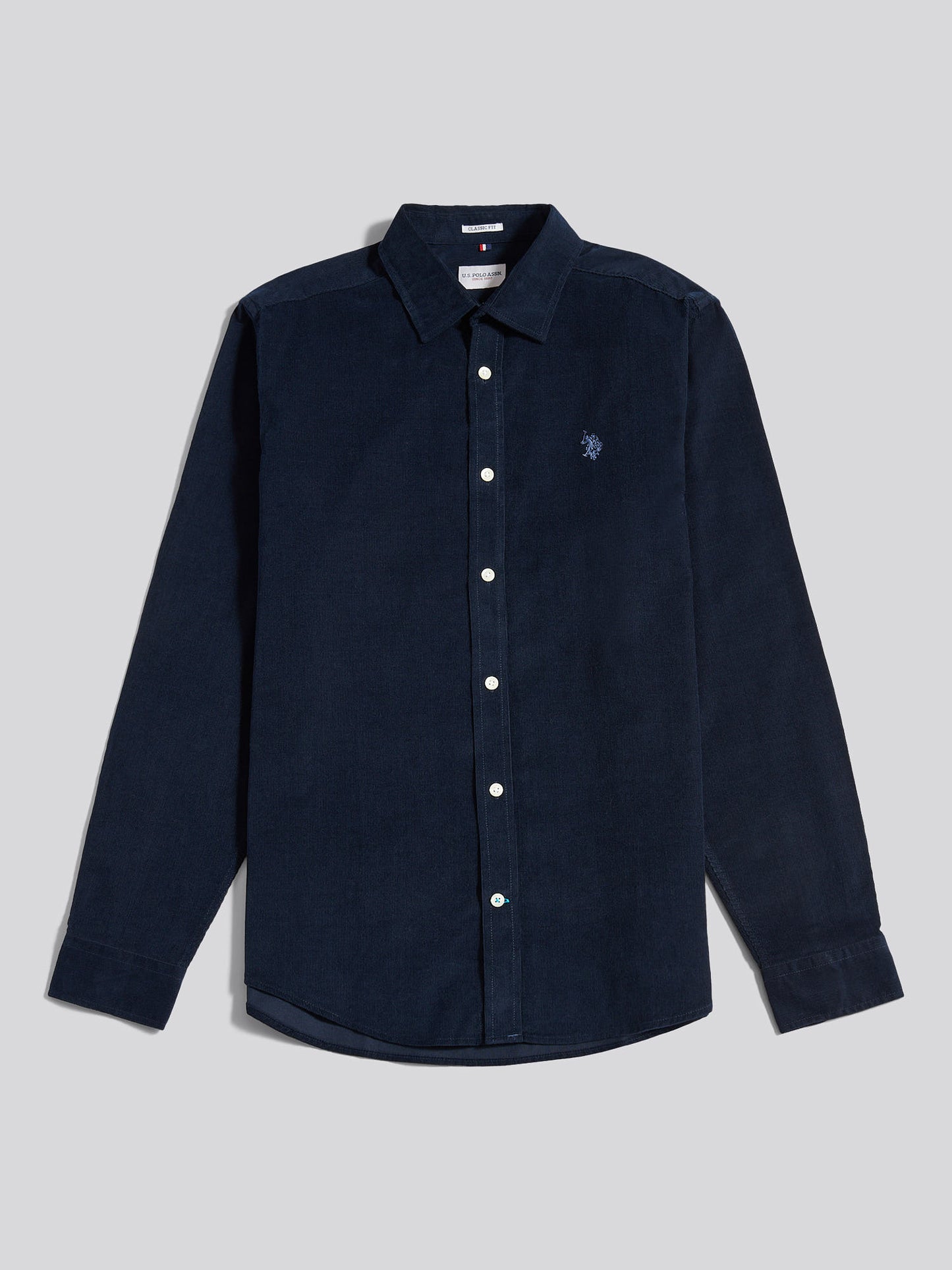 Mens Cord Shirt in Dark Sapphire Navy