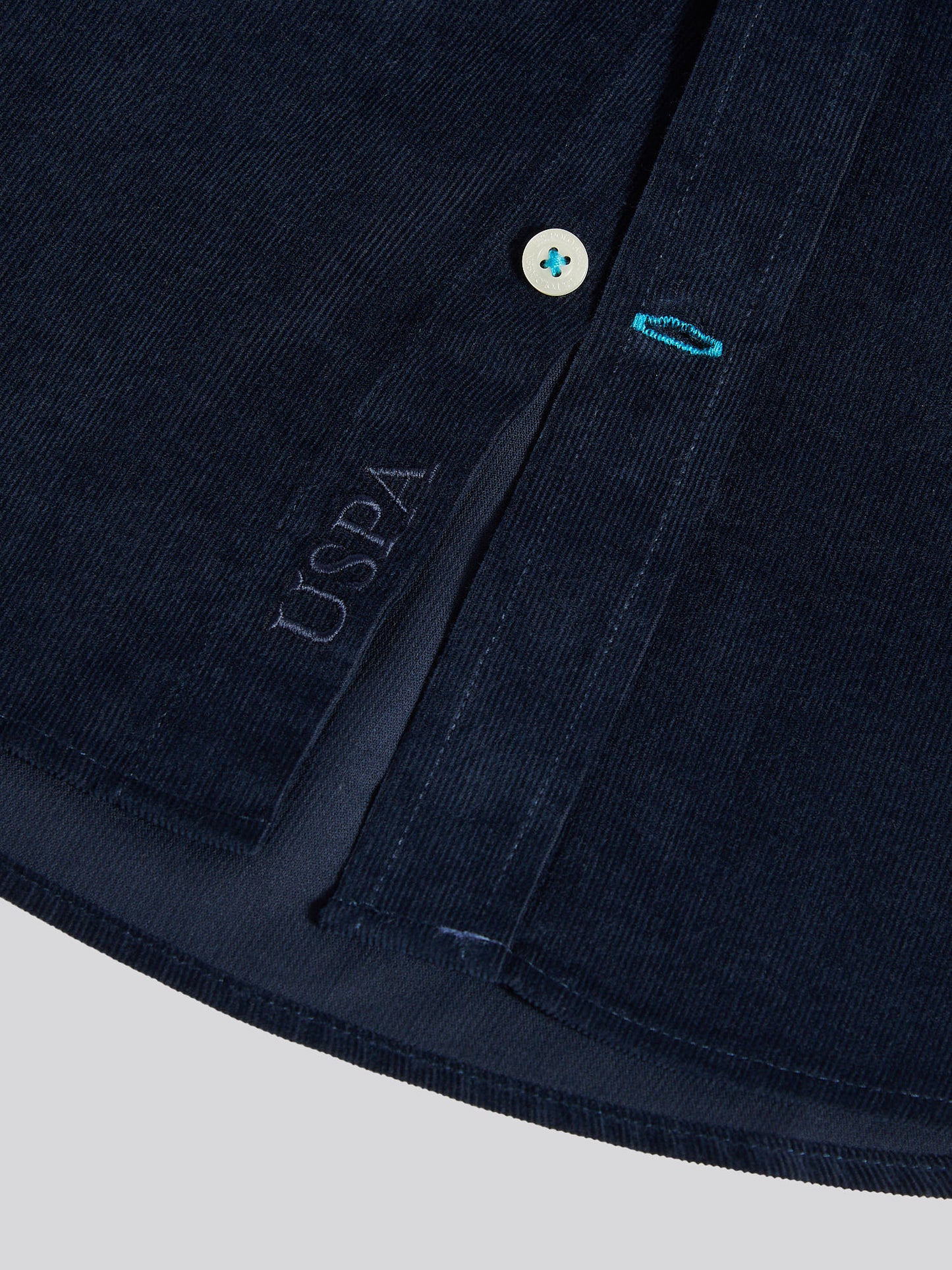 Mens Cord Shirt in Dark Sapphire Navy