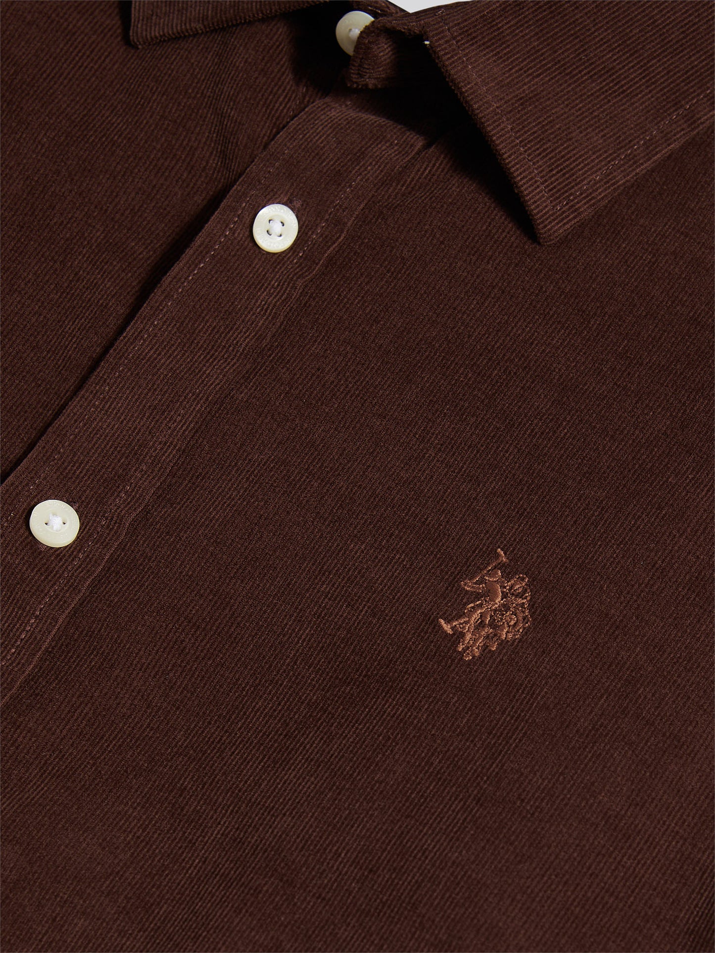 Mens Cord Shirt in Chocolate Martini