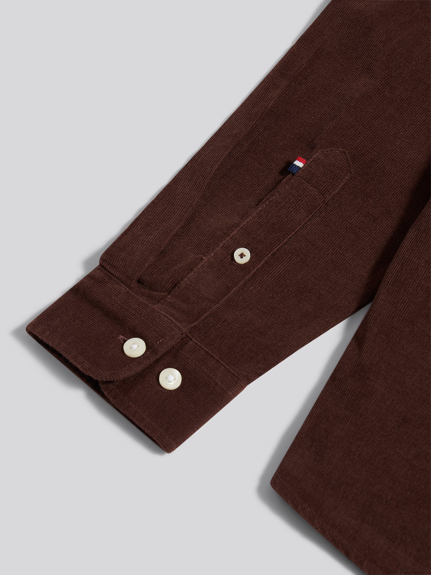 Mens Cord Shirt in Chocolate Martini