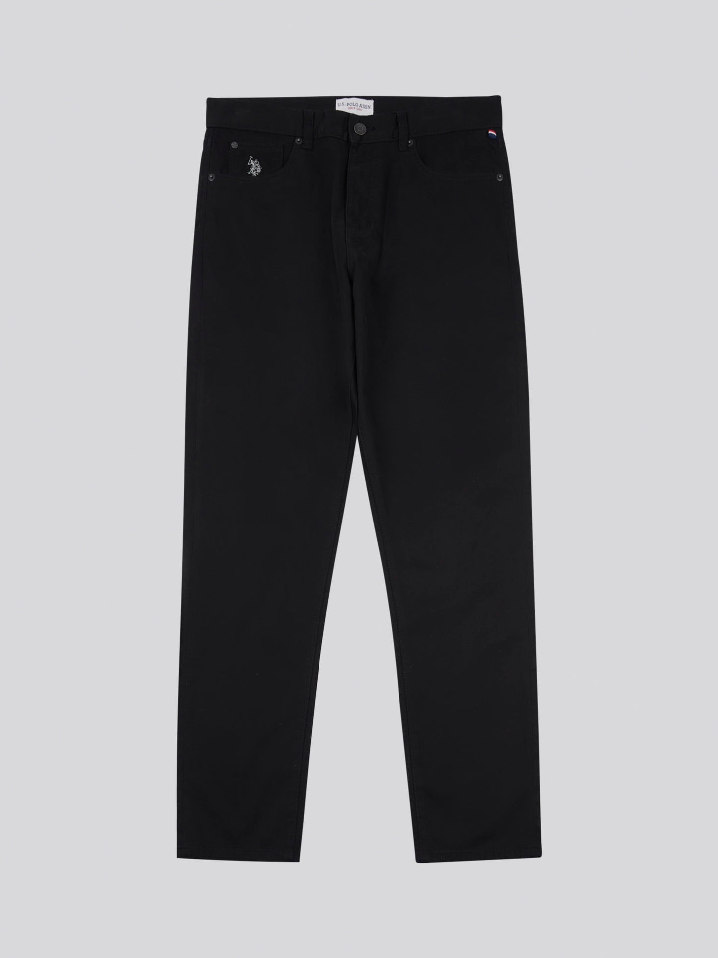 Mens Bedford Cord 5 Pocket Trouser in Black