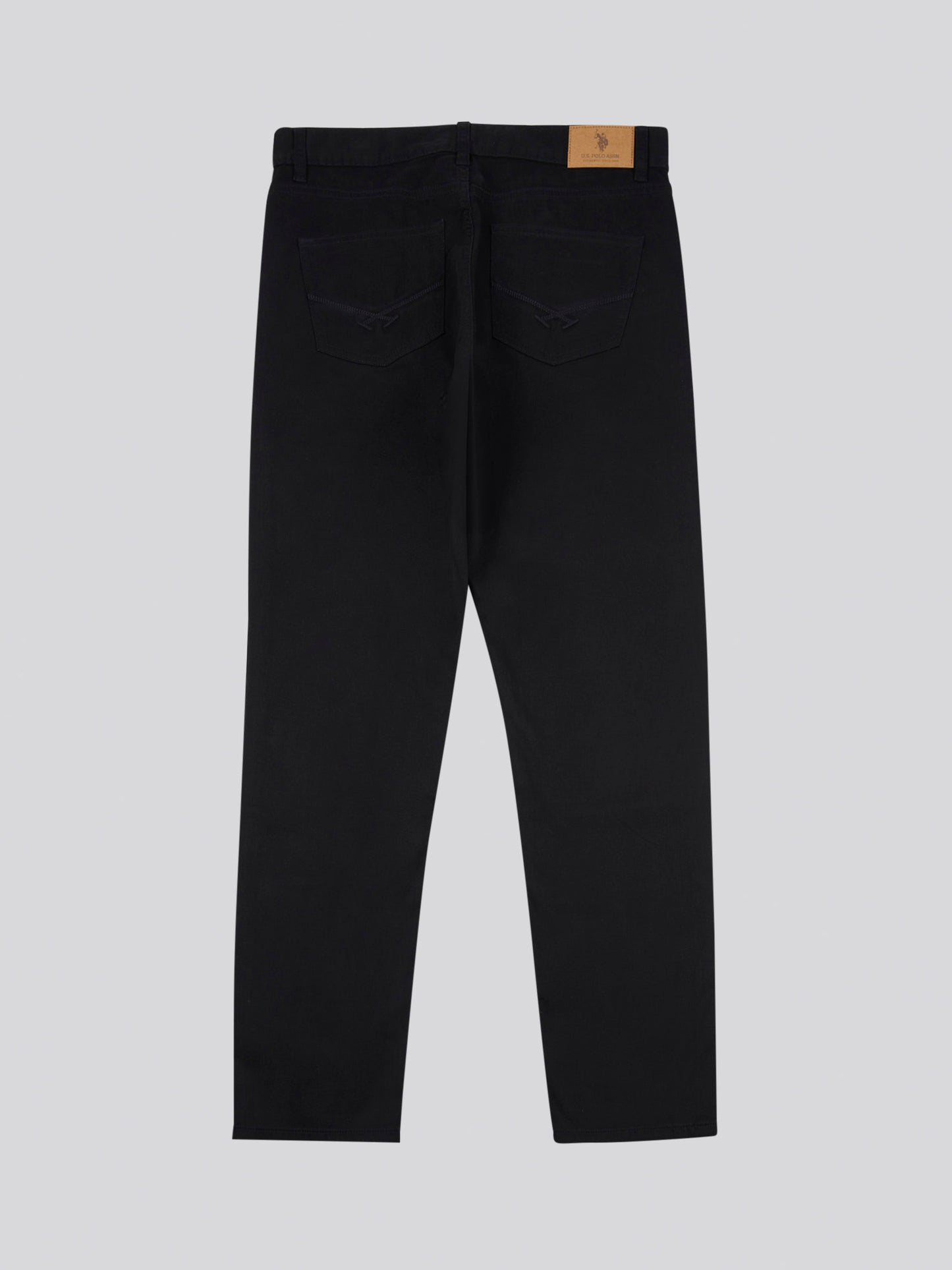 Mens Bedford Cord 5 Pocket Trouser in Black