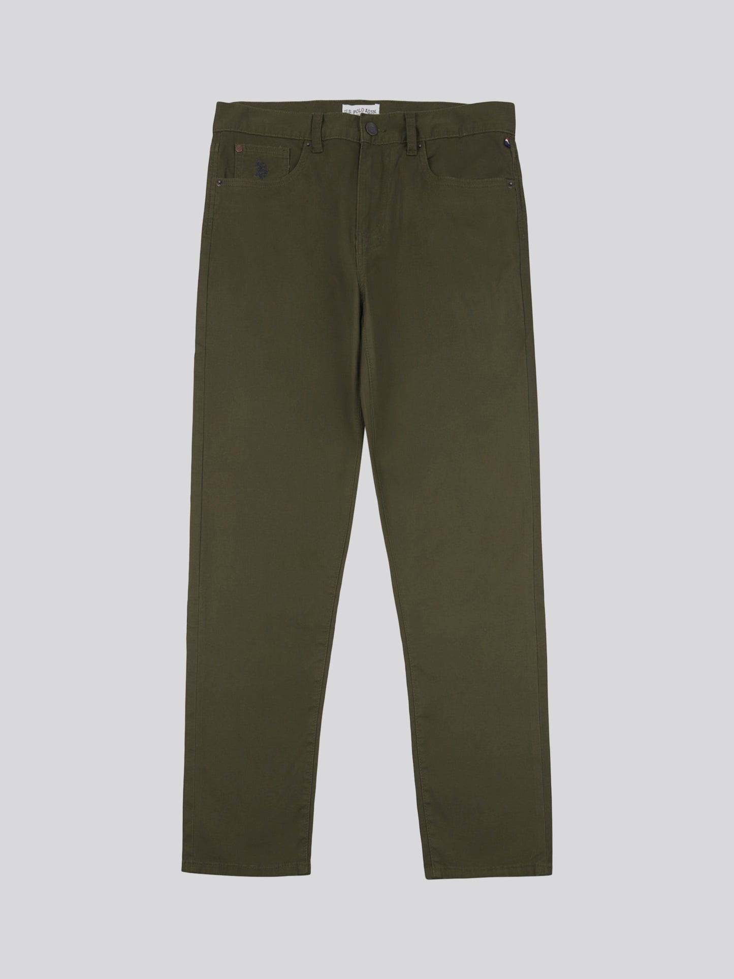 Mens Bedford Cord 5 Pocket Trouser in Forest Night