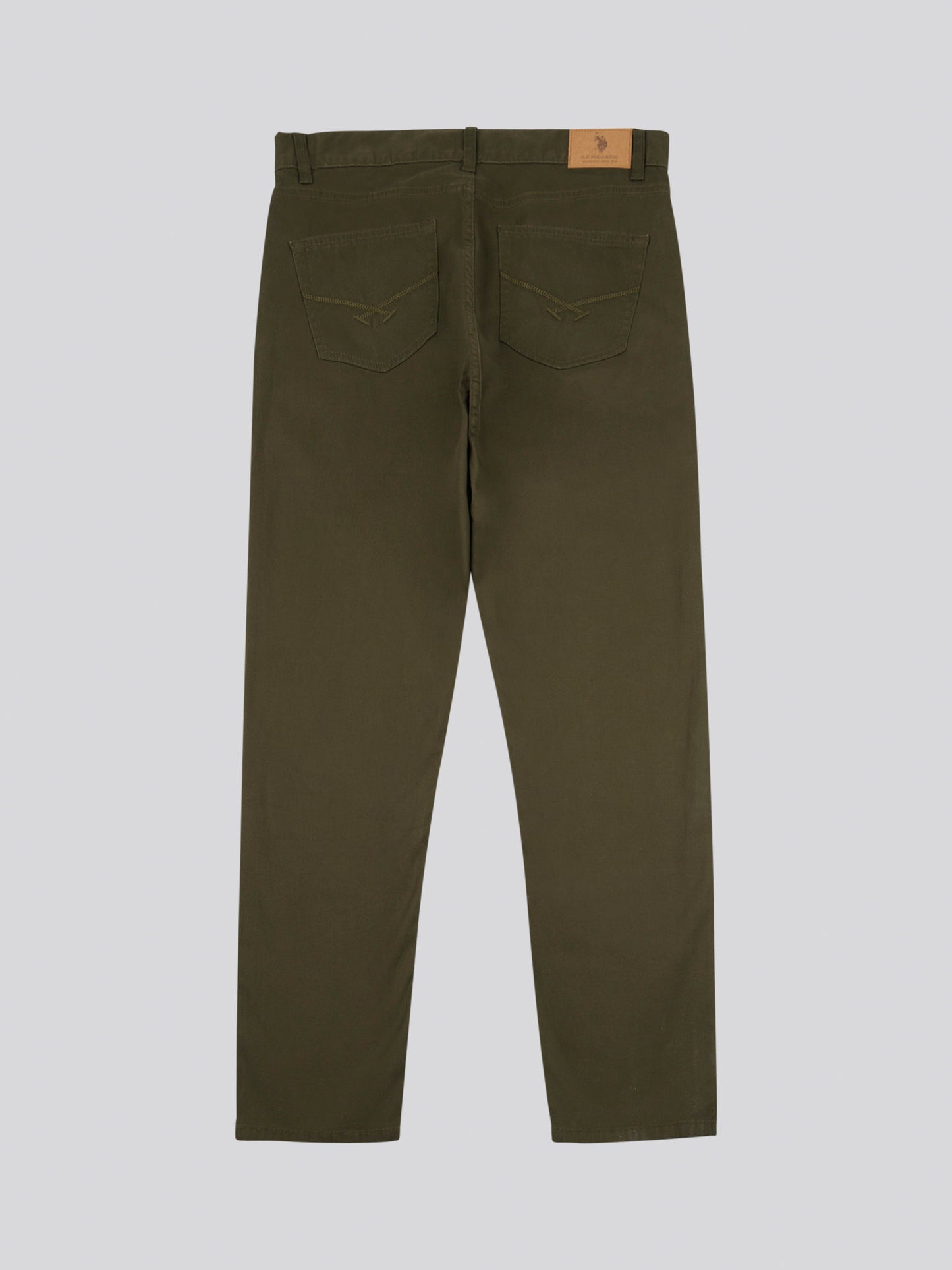 Mens Bedford Cord 5 Pocket Trouser in Forest Night