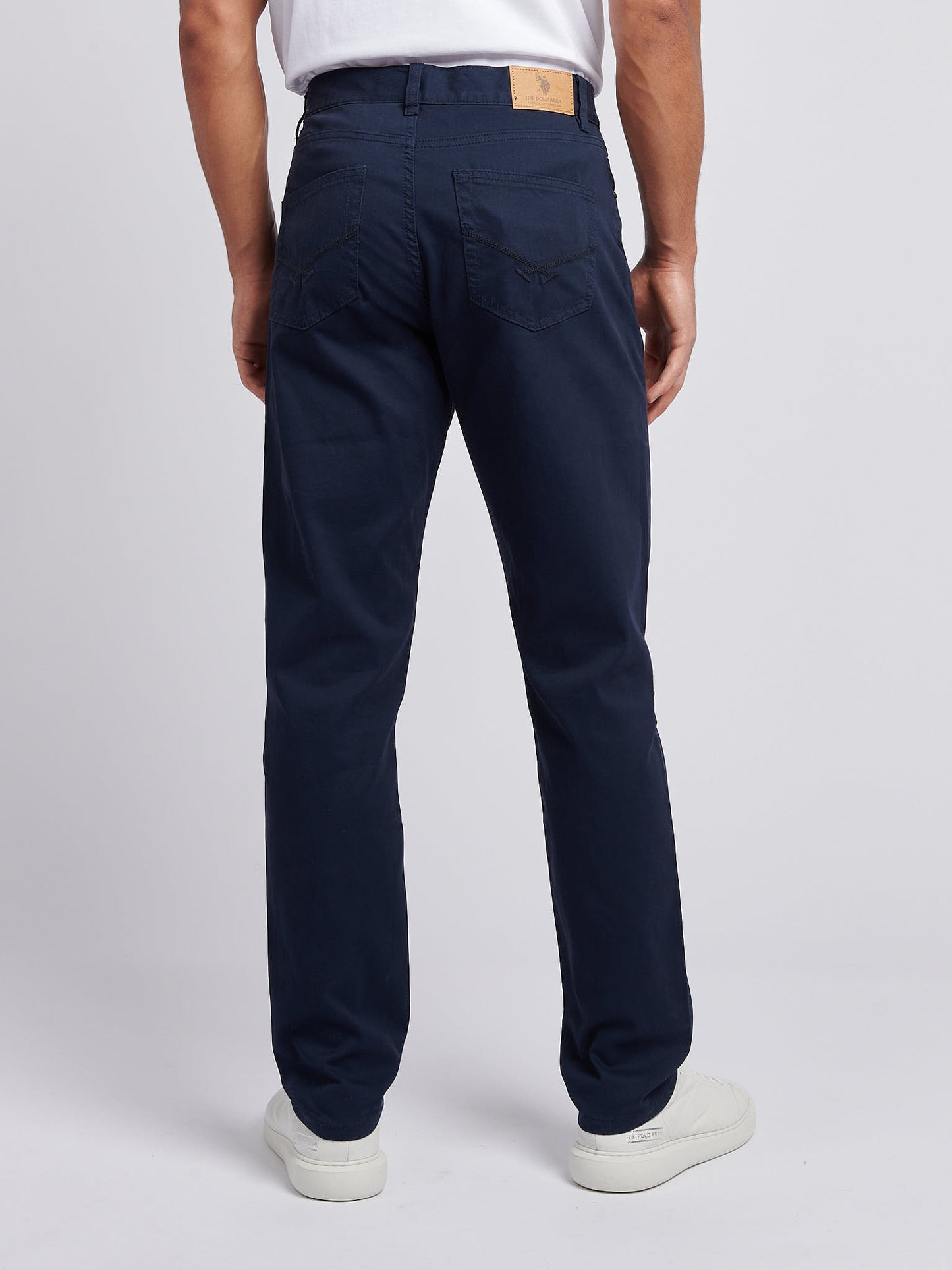 Mens Bedford Cord 5 Pocket Trouser in Dark Sapphire Navy