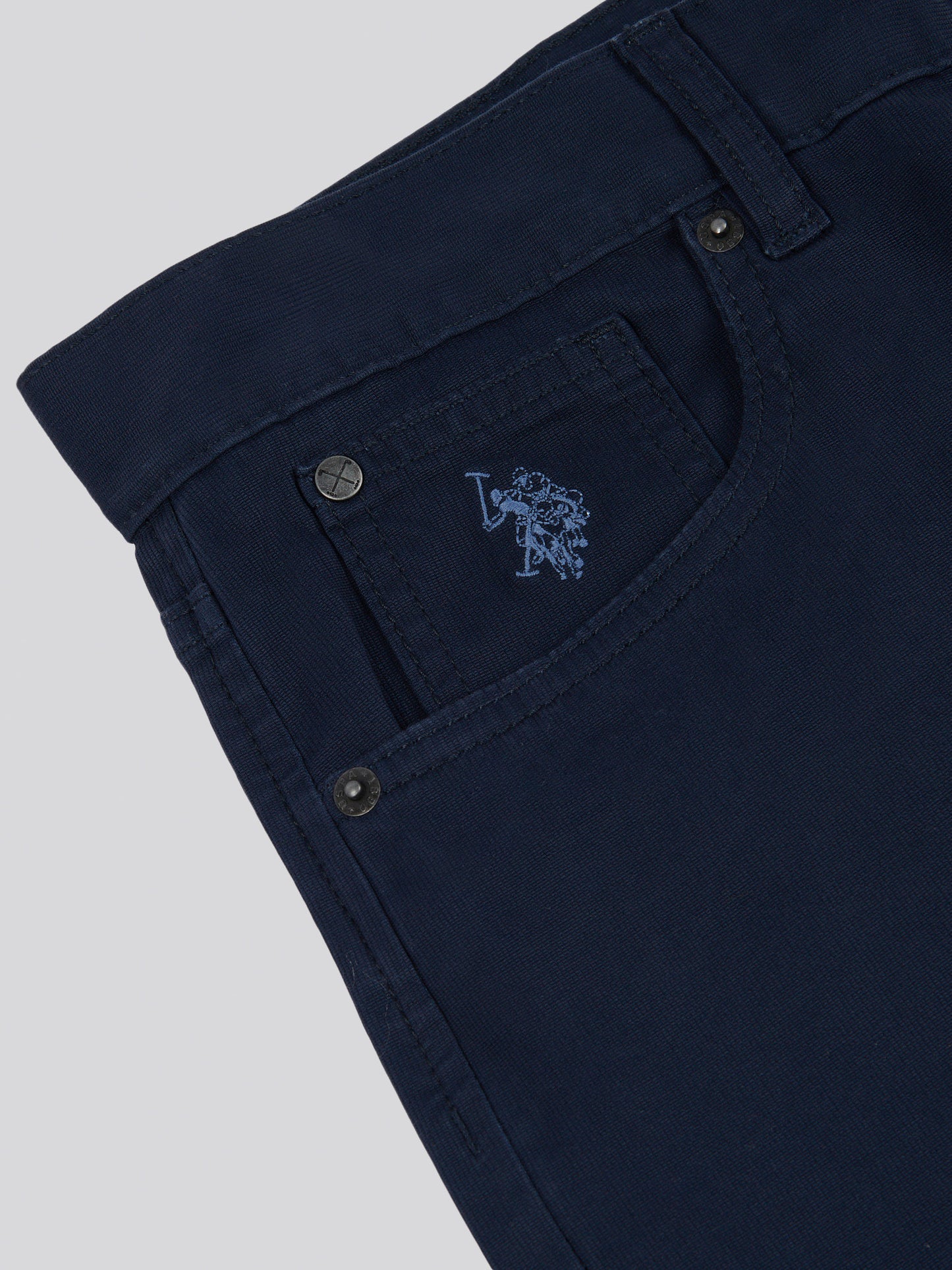 Mens Bedford Cord 5 Pocket Trouser in Dark Sapphire Navy