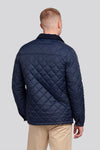 Mens Quilted Collared Jacket in Dark Sapphire Navy