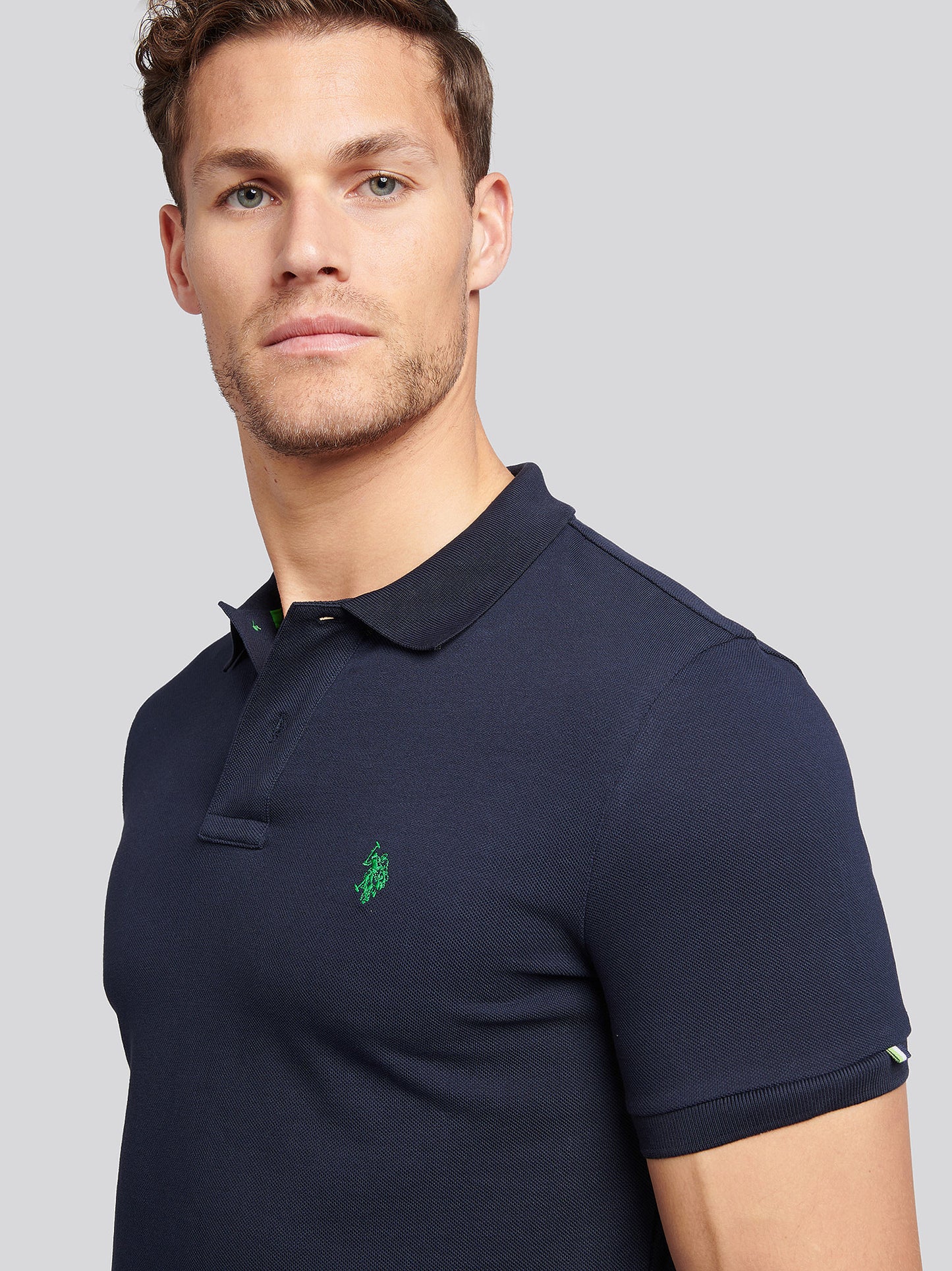 Mens Life Polo Shirt in Dark Sapphire Navy
