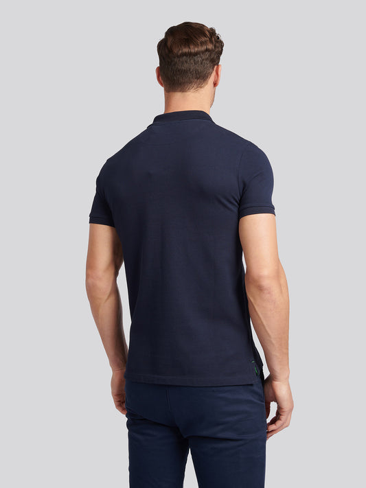 Mens Life Polo Shirt in Dark Sapphire Navy