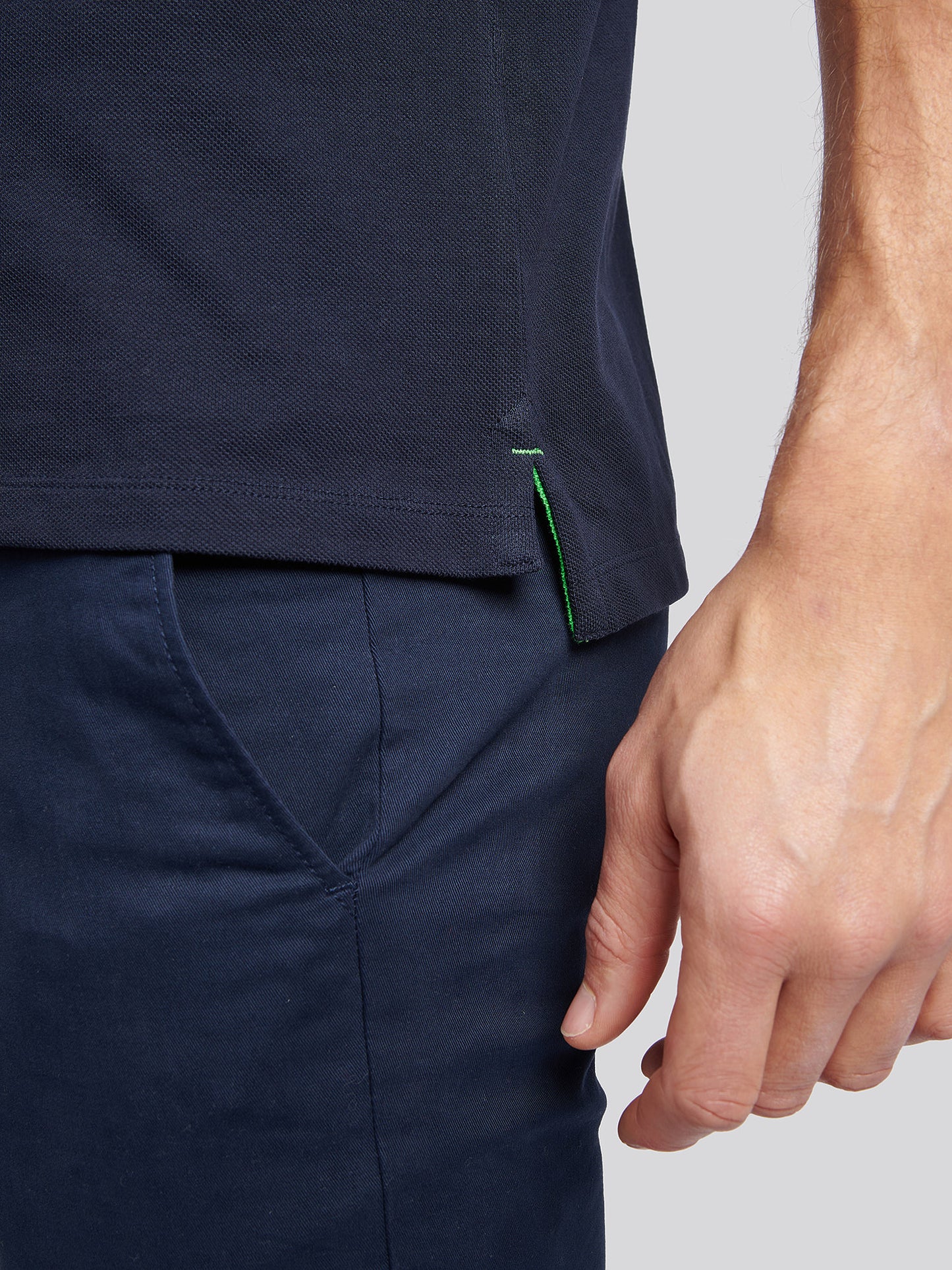 Mens Life Polo Shirt in Dark Sapphire Navy