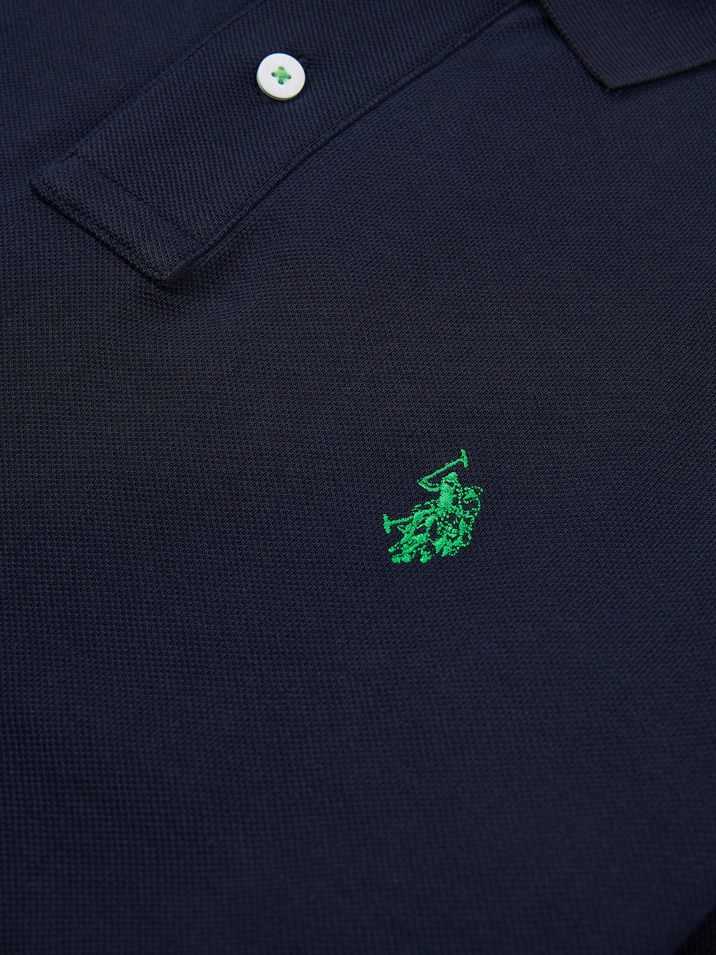 Mens Life Polo Shirt in Dark Sapphire Navy