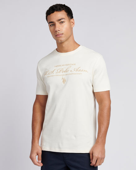 Mens Premium Graphic T-Shirt in Whisper White