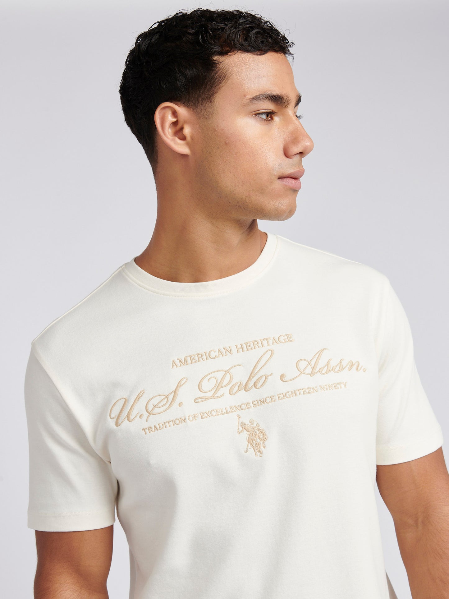 Mens Premium Graphic T-Shirt in Whisper White