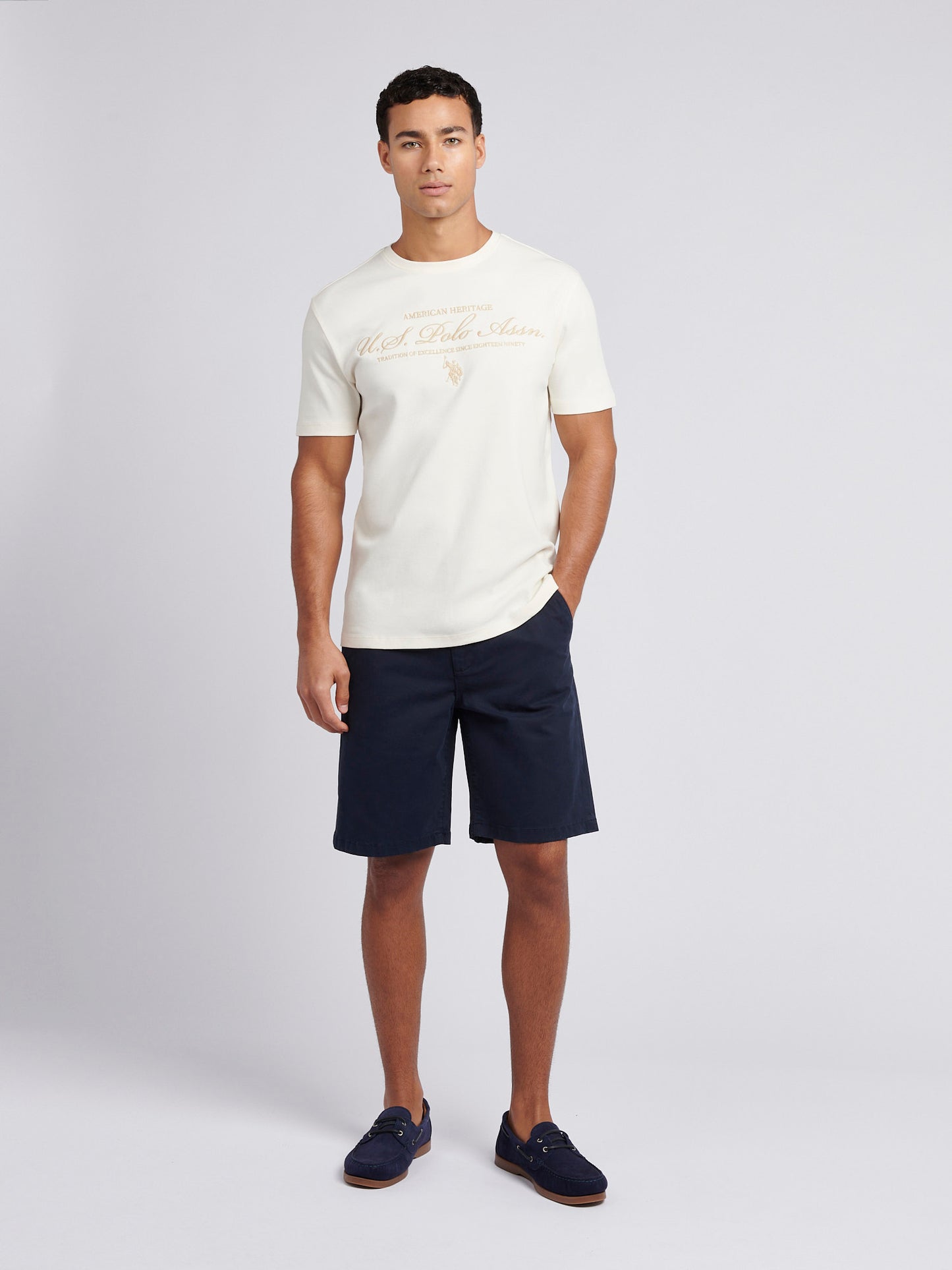 Mens Premium Graphic T-Shirt in Whisper White