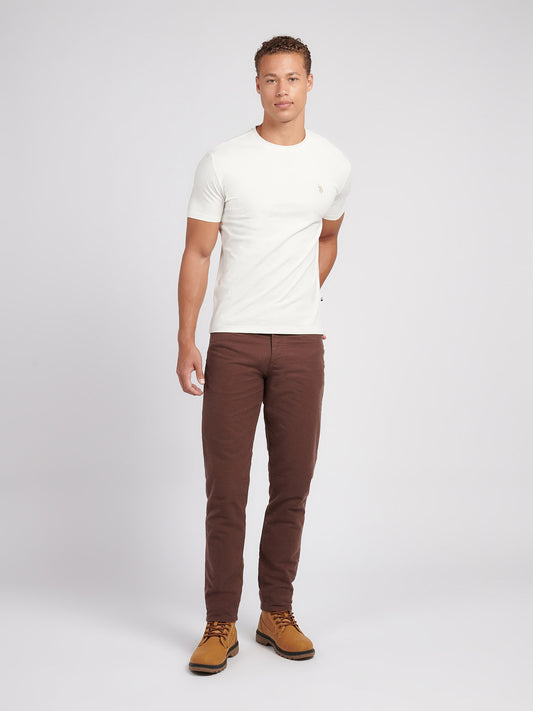 Mens Moleskin 5 Pocket Trouser in Chocolate Martini