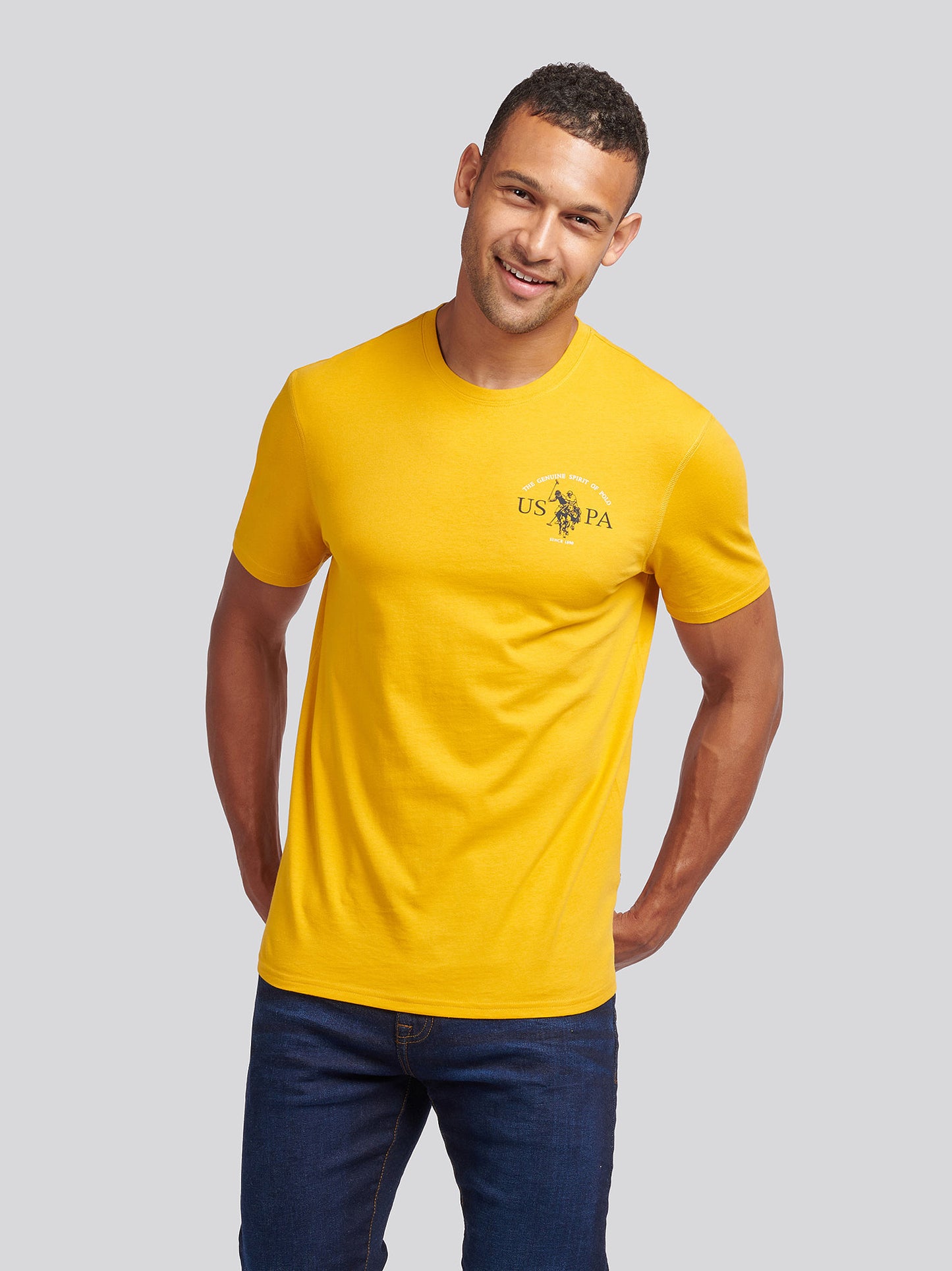 Mens Back Graphic T-Shirt in Mango Mojito