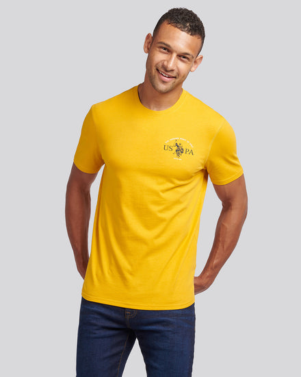 Mens Back Graphic T-Shirt in Mango Mojito